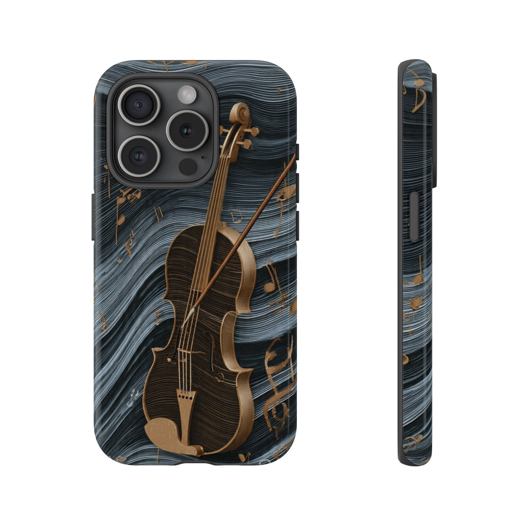 Violin Melody Tough Phone Case — Musical Instrument Art Protective Cover