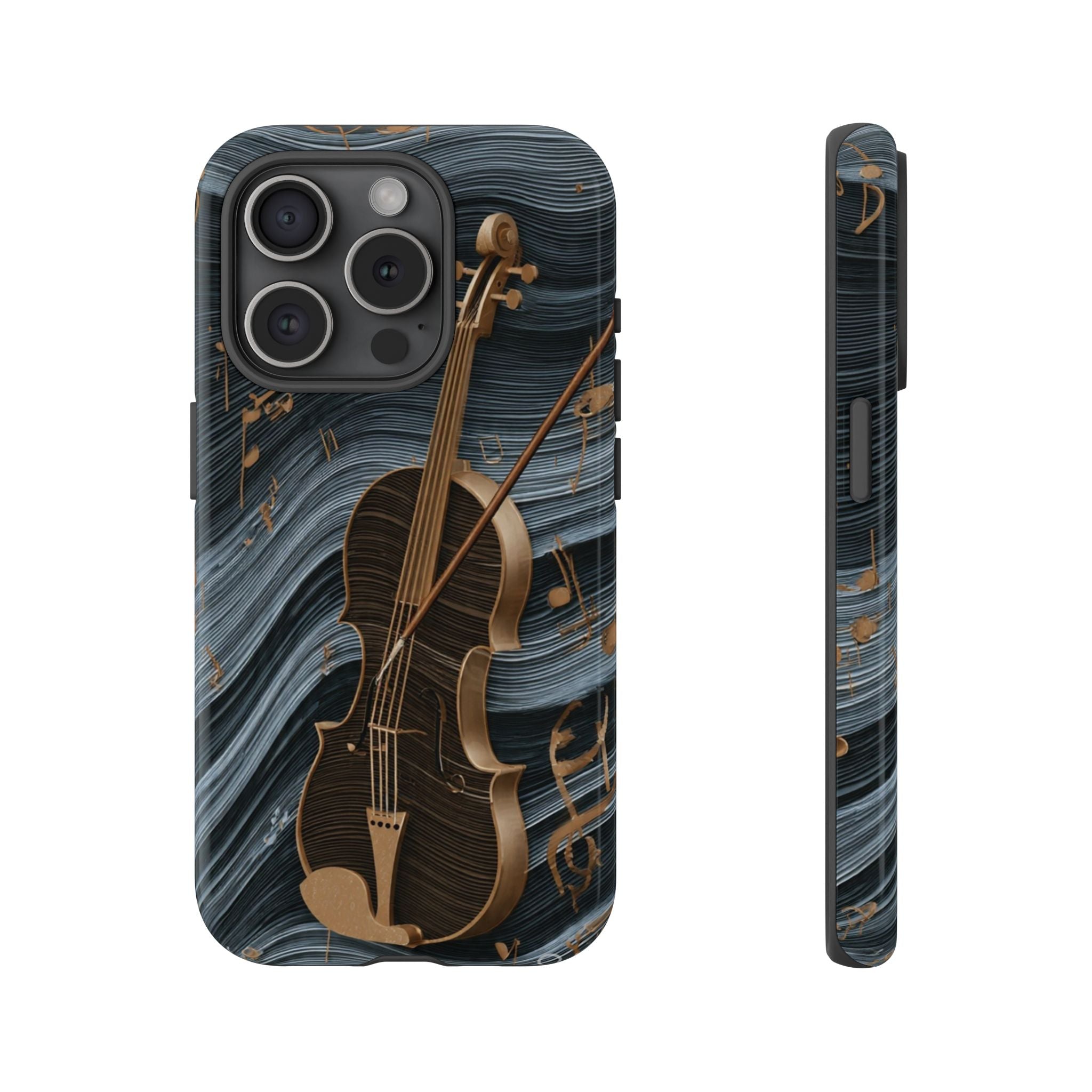 Violin Melody Tough Phone Case — Musical Instrument Art Protective Cover