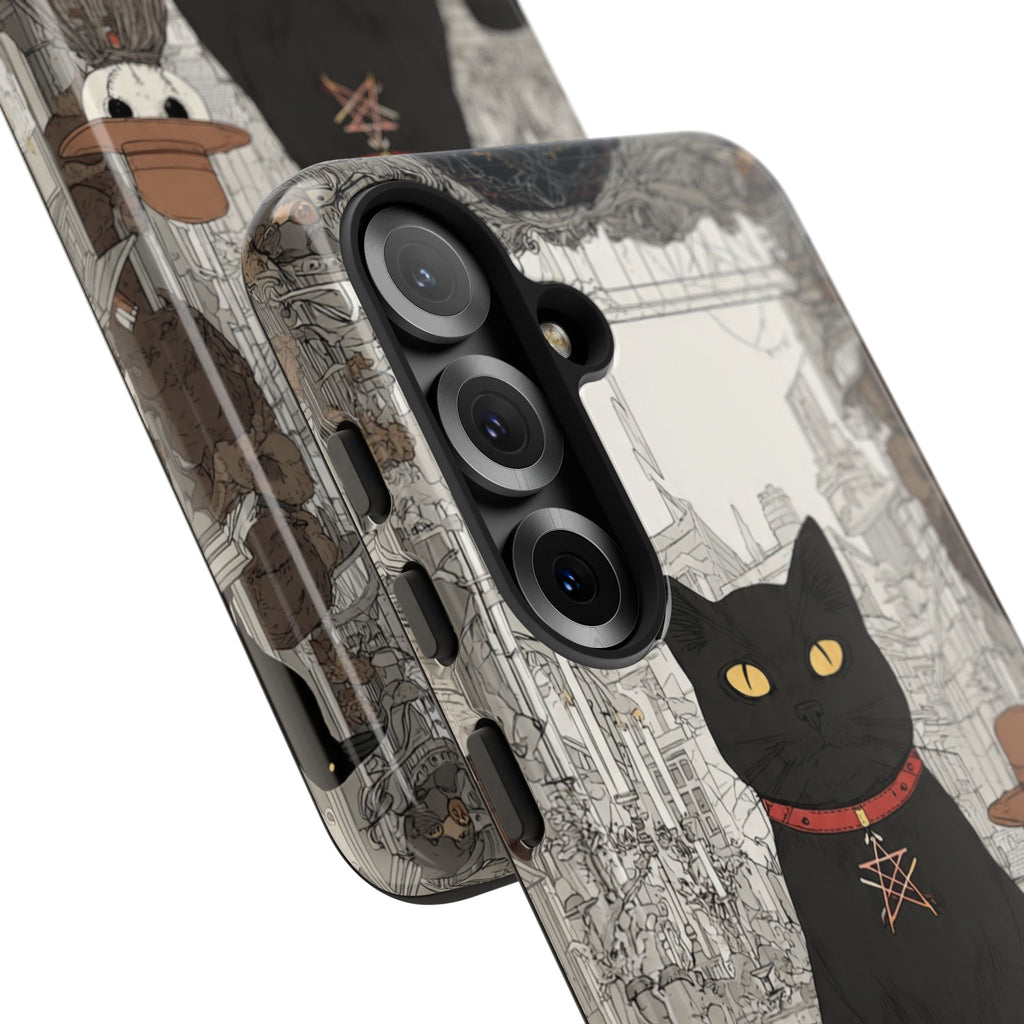 Witchy Black Cat Phone Case — Mystic Altar iPhone Cover