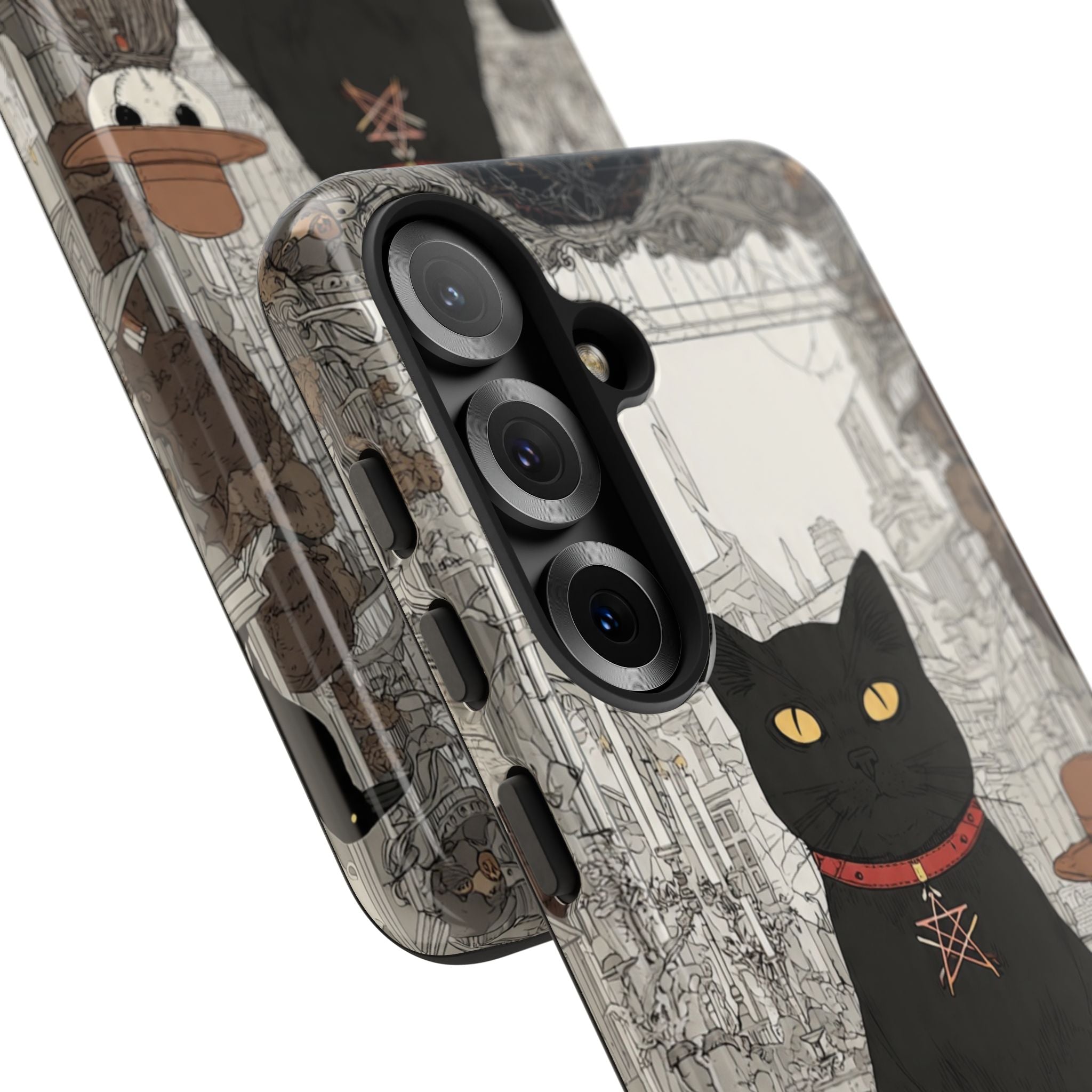 Witchy Black Cat Phone Case — Mystic Altar iPhone Cover