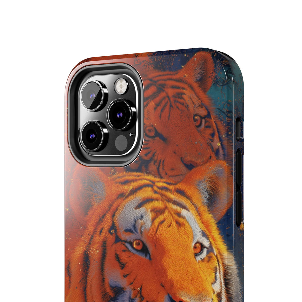Tiger Portrait Tough Phone Case — Bold Orange Wildlife iPhone Protector