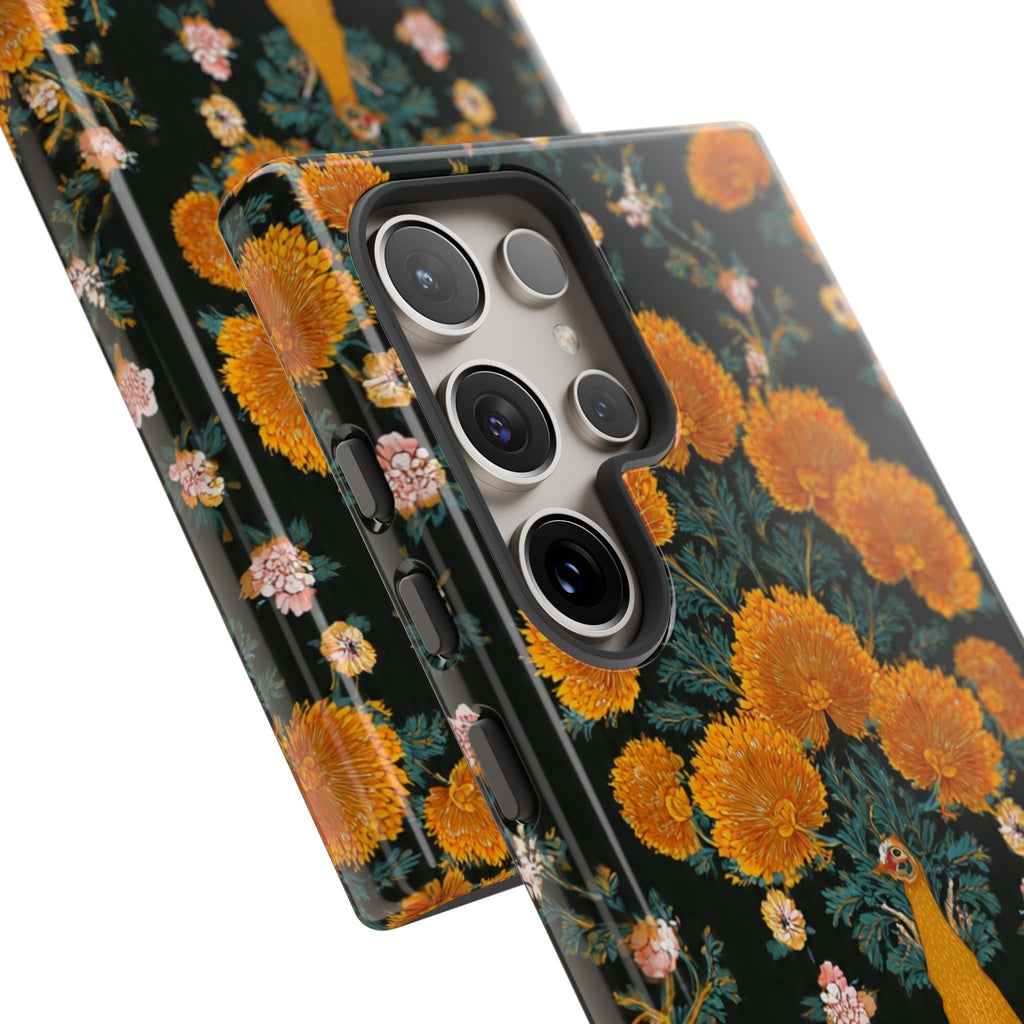 Marigold Mirror Phone Case — Floral Protective Phone Cover