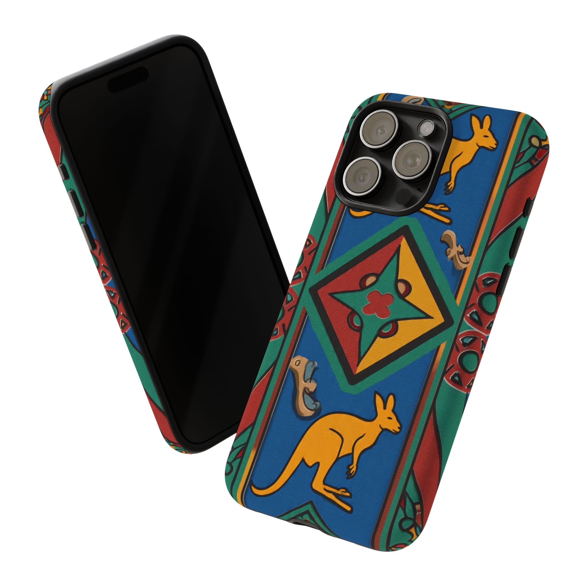Kangaroo Tribal Pattern Tough Phone Case