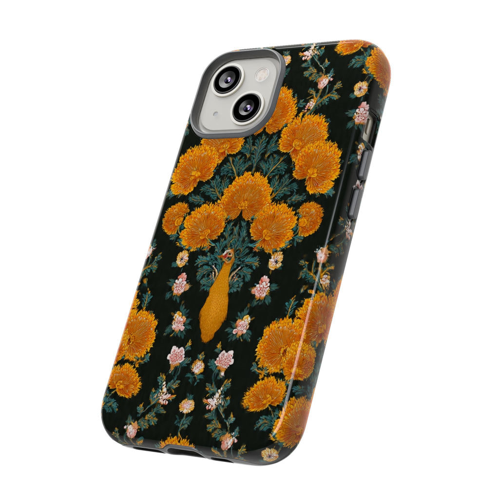 Marigold Mirror Phone Case — Floral Protective Phone Cover