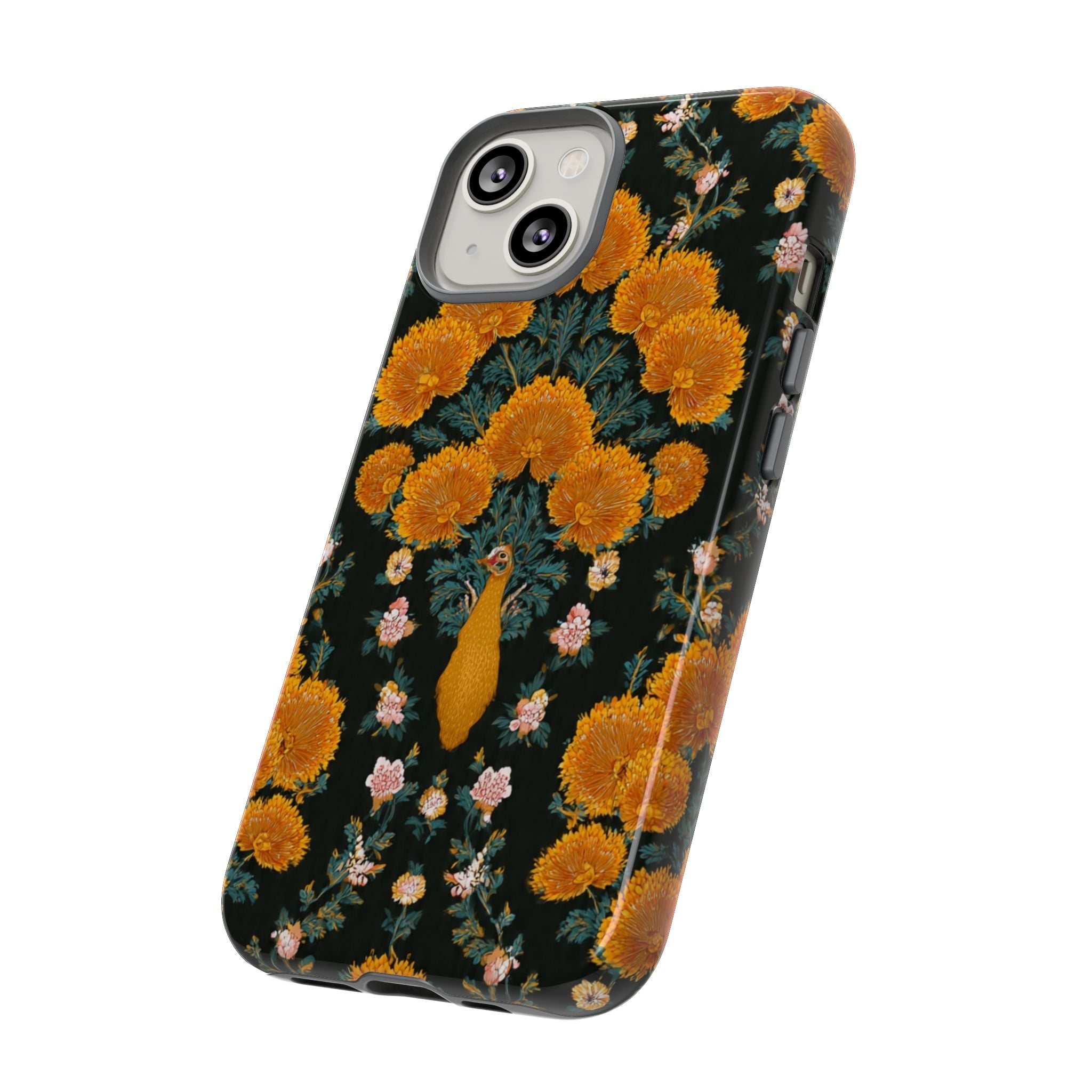 Marigold Mirror Phone Case — Floral Protective Phone Cover