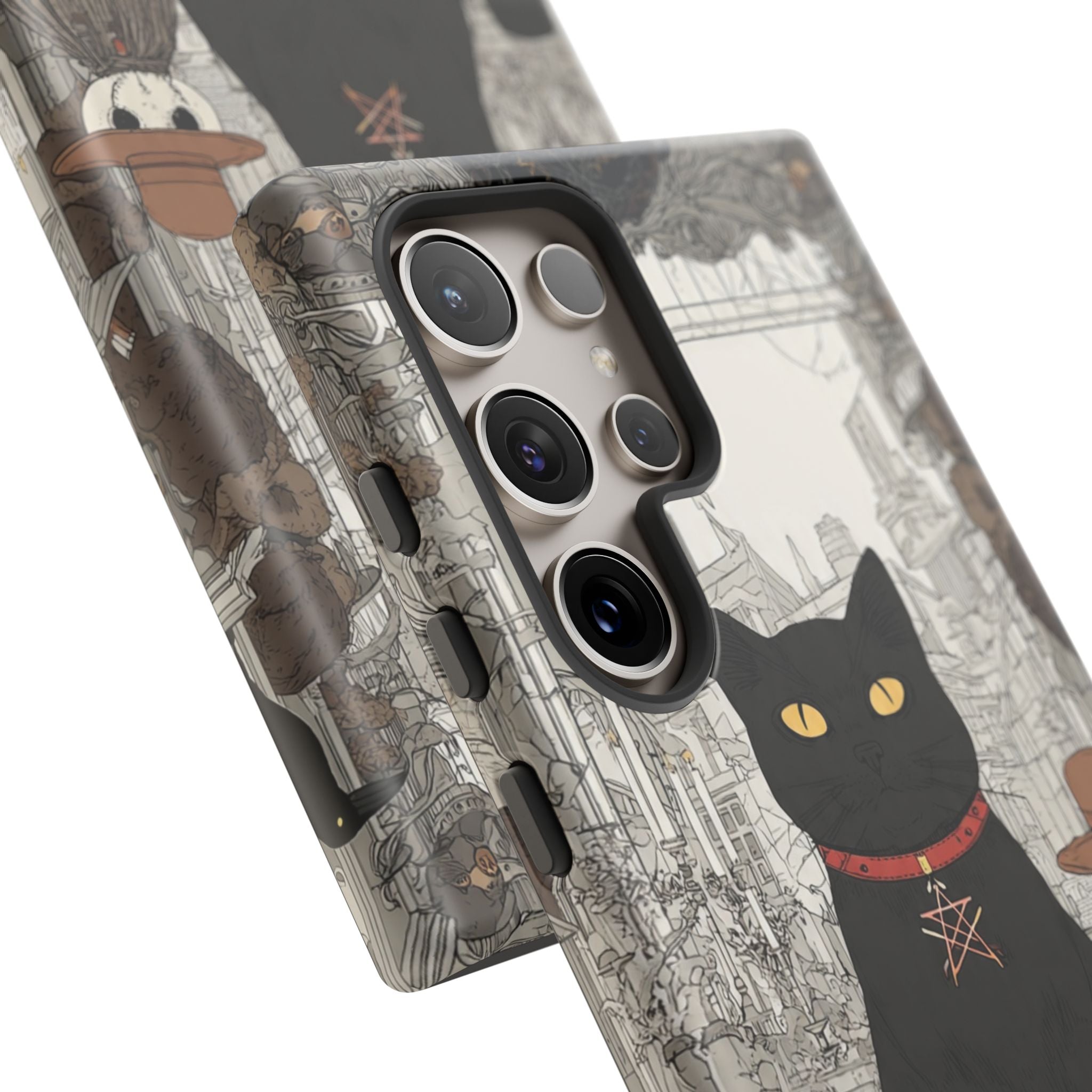 Witchy Black Cat Phone Case — Mystic Altar iPhone Cover