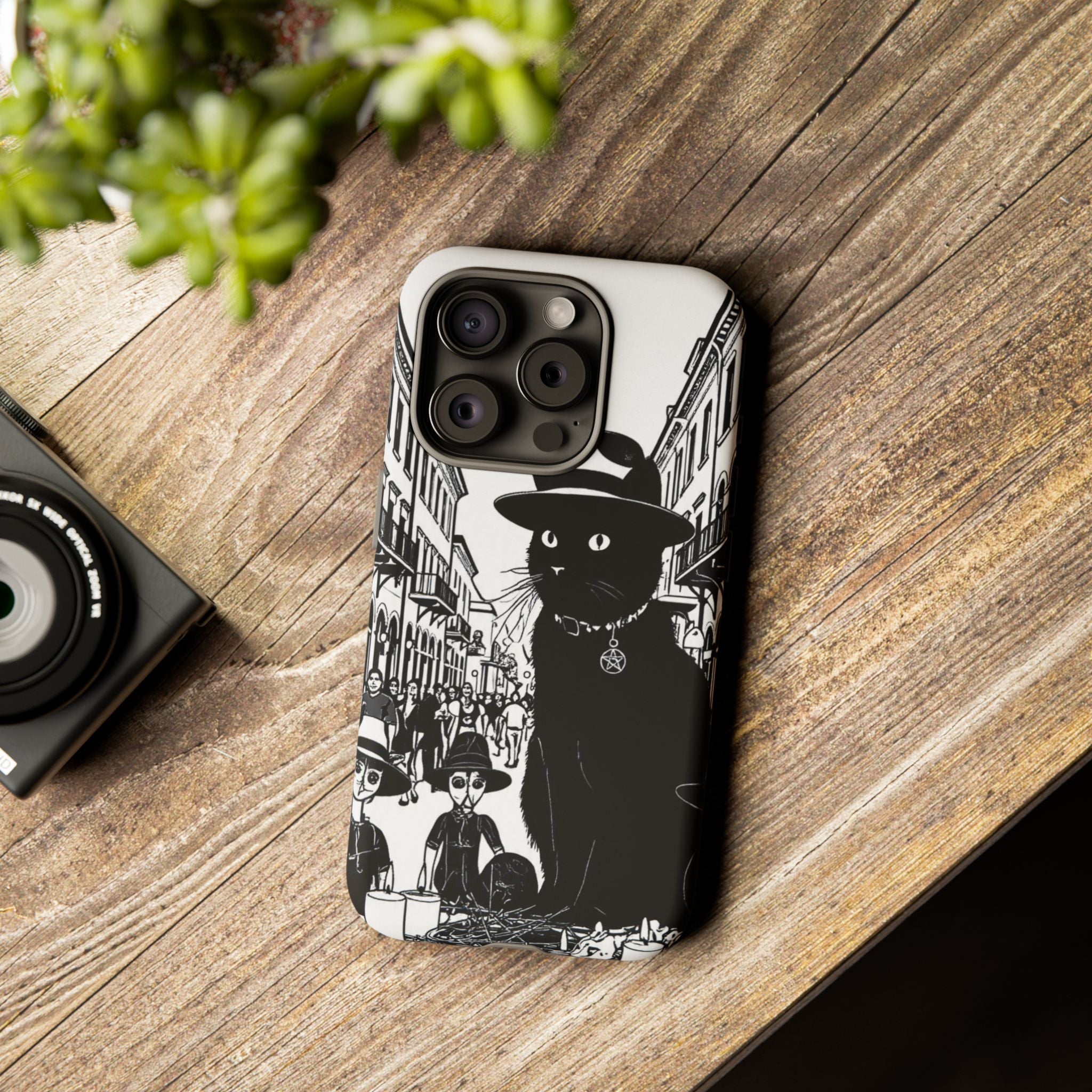 Phone Case — Noir Cat Street Art Design