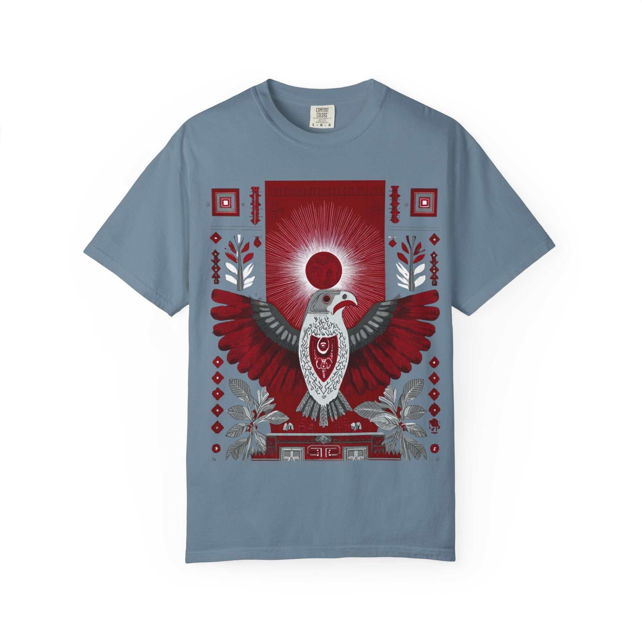 Tribal Inca Graphic T-Shirt — Celestial Bird Art Tee