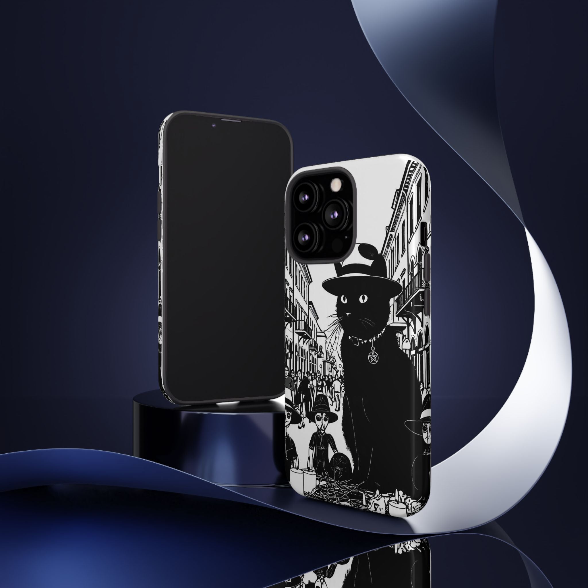 Phone Case — Noir Cat Street Art Design