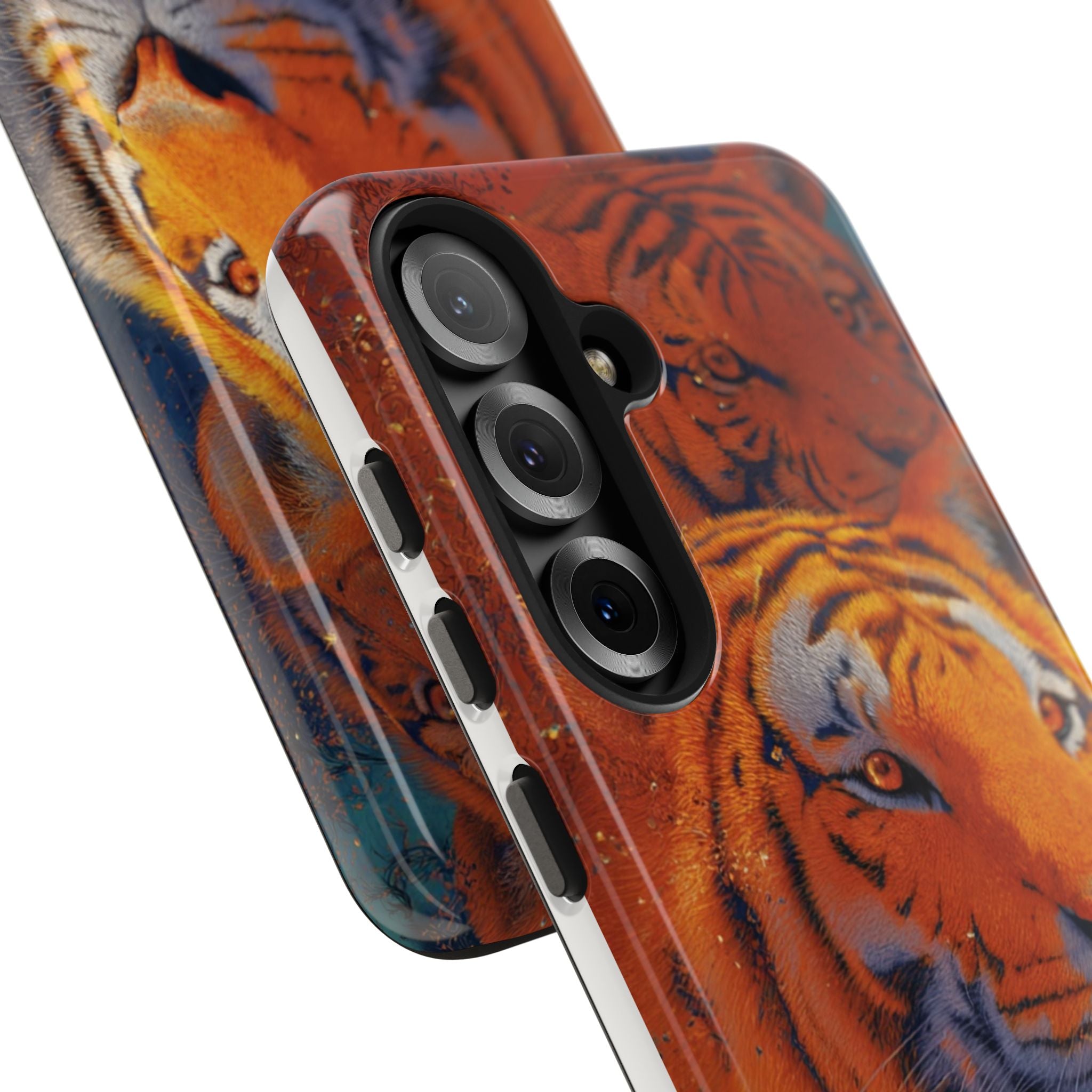 Tiger Portrait Tough Phone Case — Bold Orange Wildlife iPhone Protector