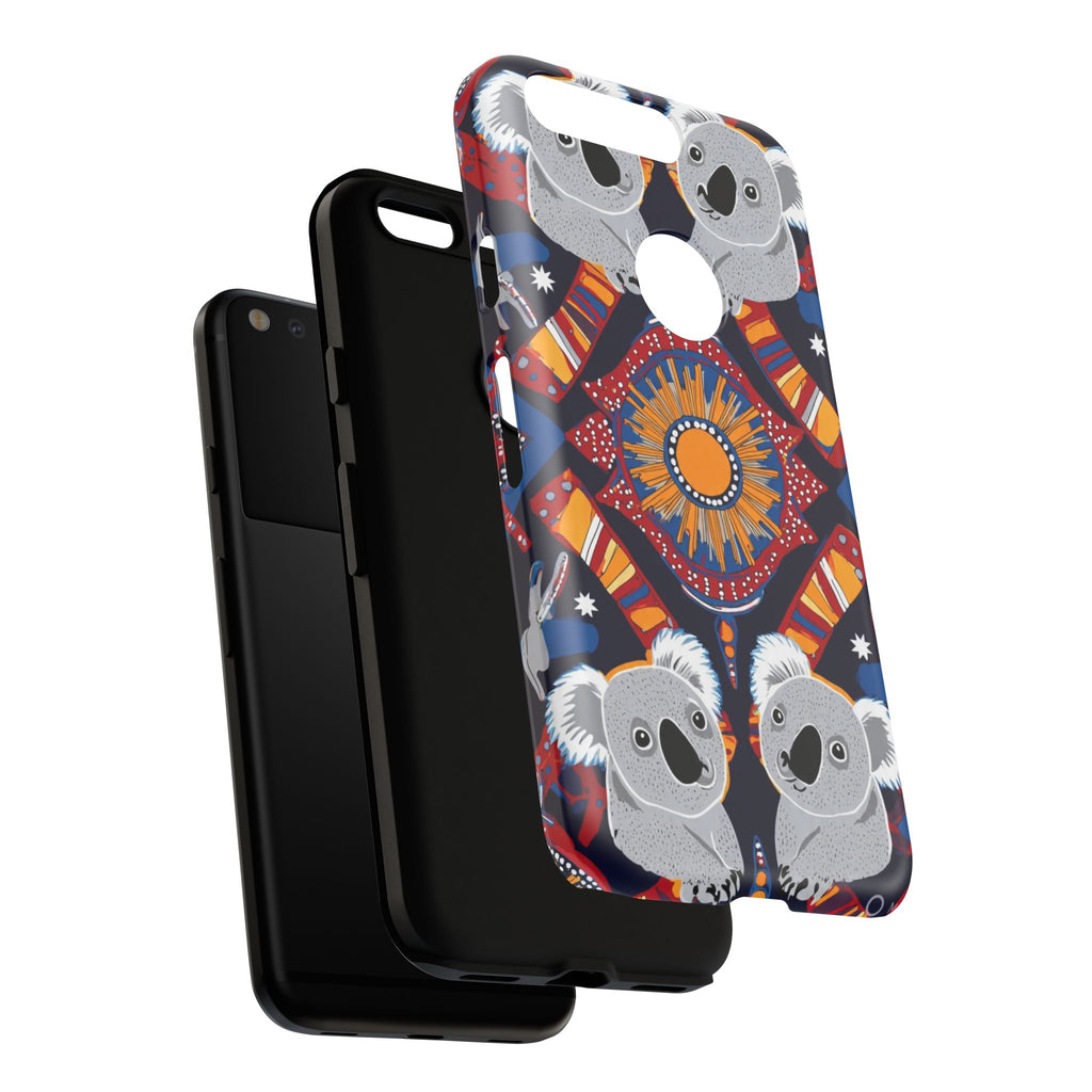 Koala Pattern Phone Case — Cute Indigenous-Inspired Design