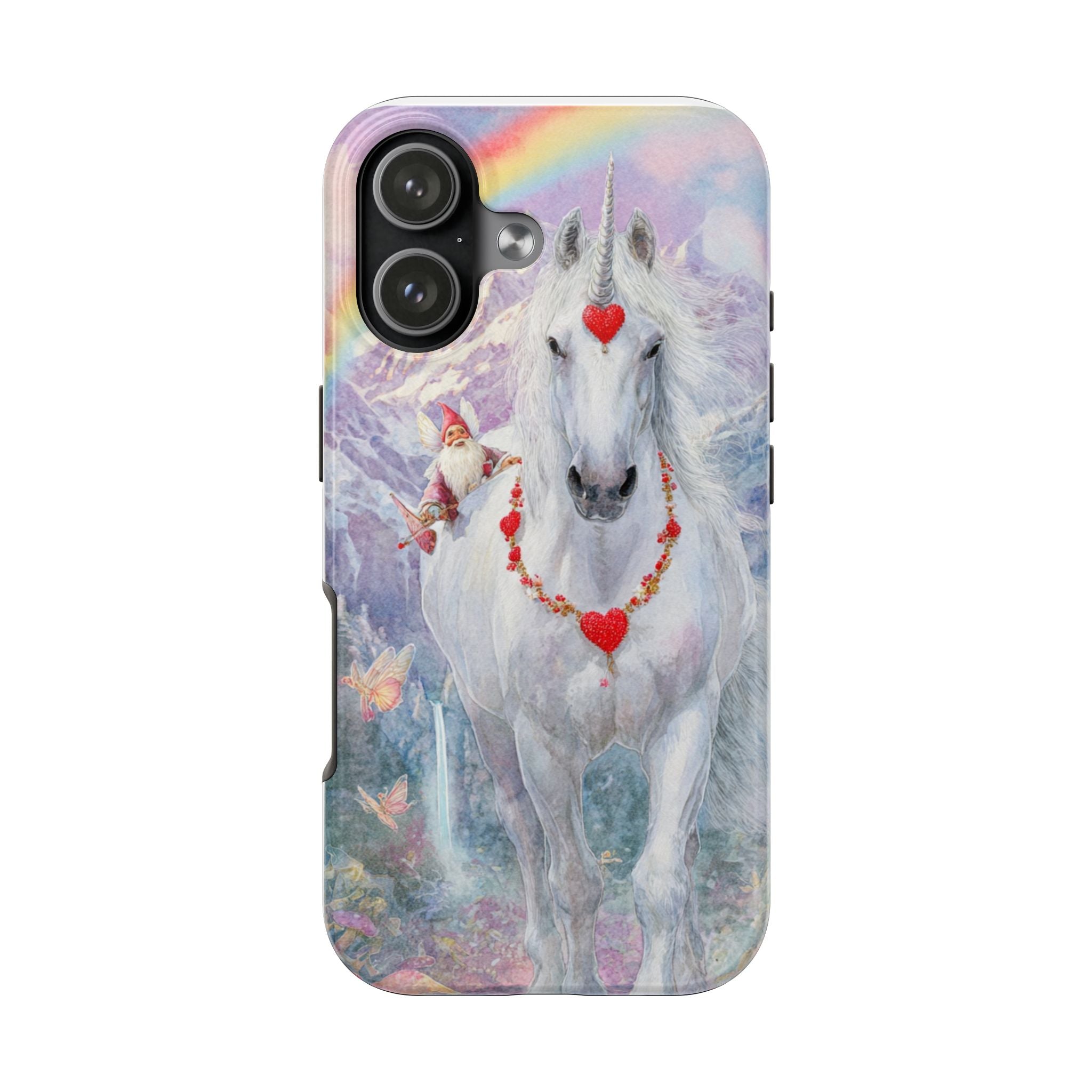 Unicorn Heart Tough Phone Case — Cute Fantasy Protective iPhone Cover