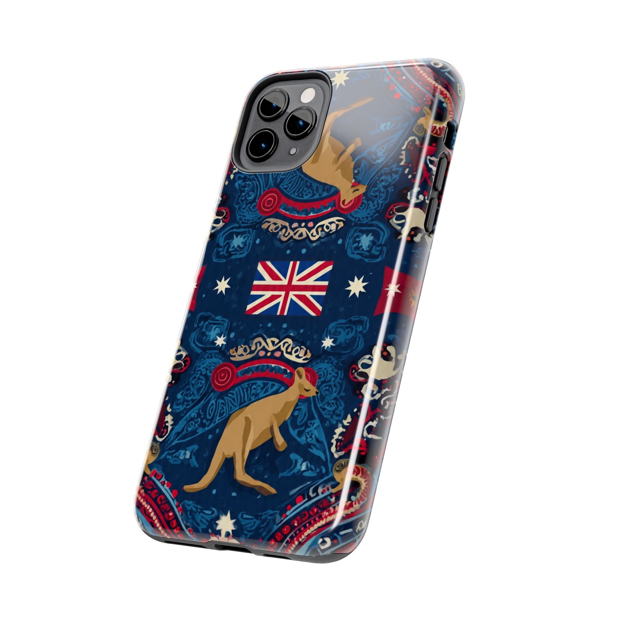 Australian Kangaroo Flag Tough Phone Case - Protective Patriotic iPhone Cover