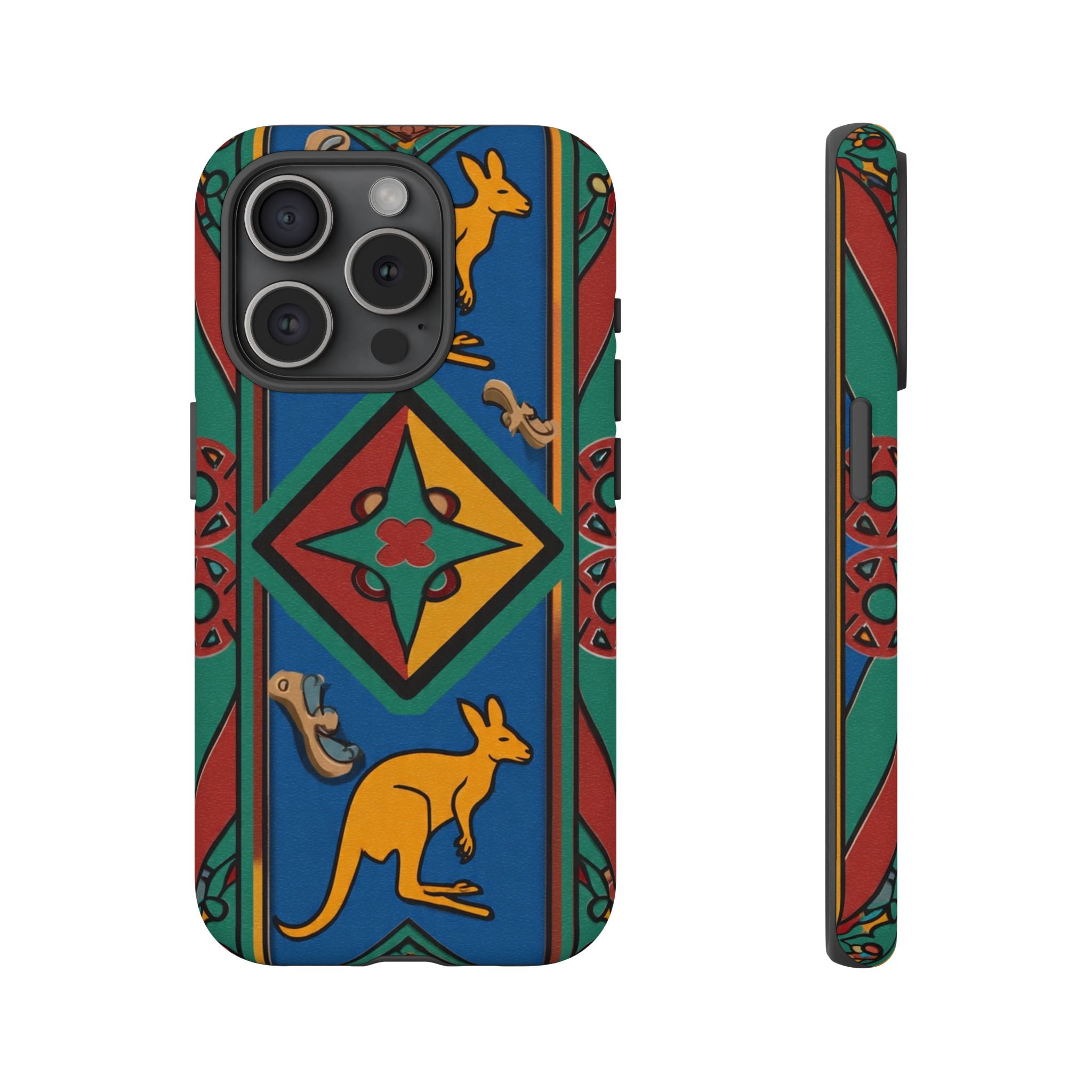 Kangaroo Tribal Pattern Tough Phone Case