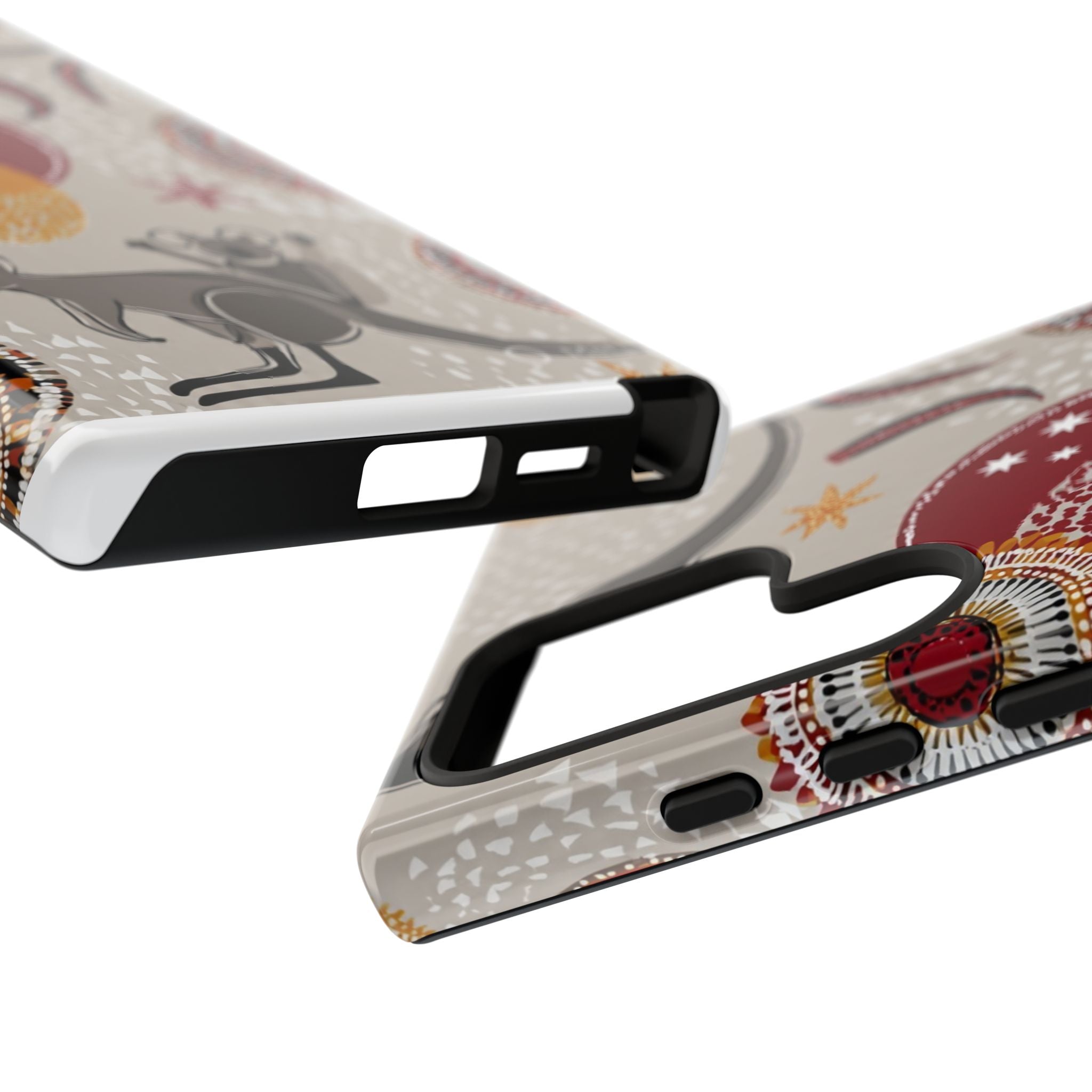 Kangaroo & Koala Aboriginal Dot Art Phone Case – Protective Tough Case