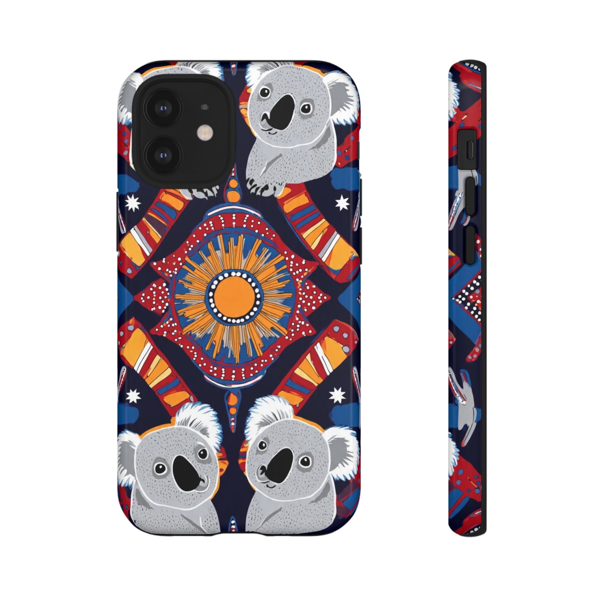 Koala Pattern Phone Case — Cute Indigenous-Inspired Design