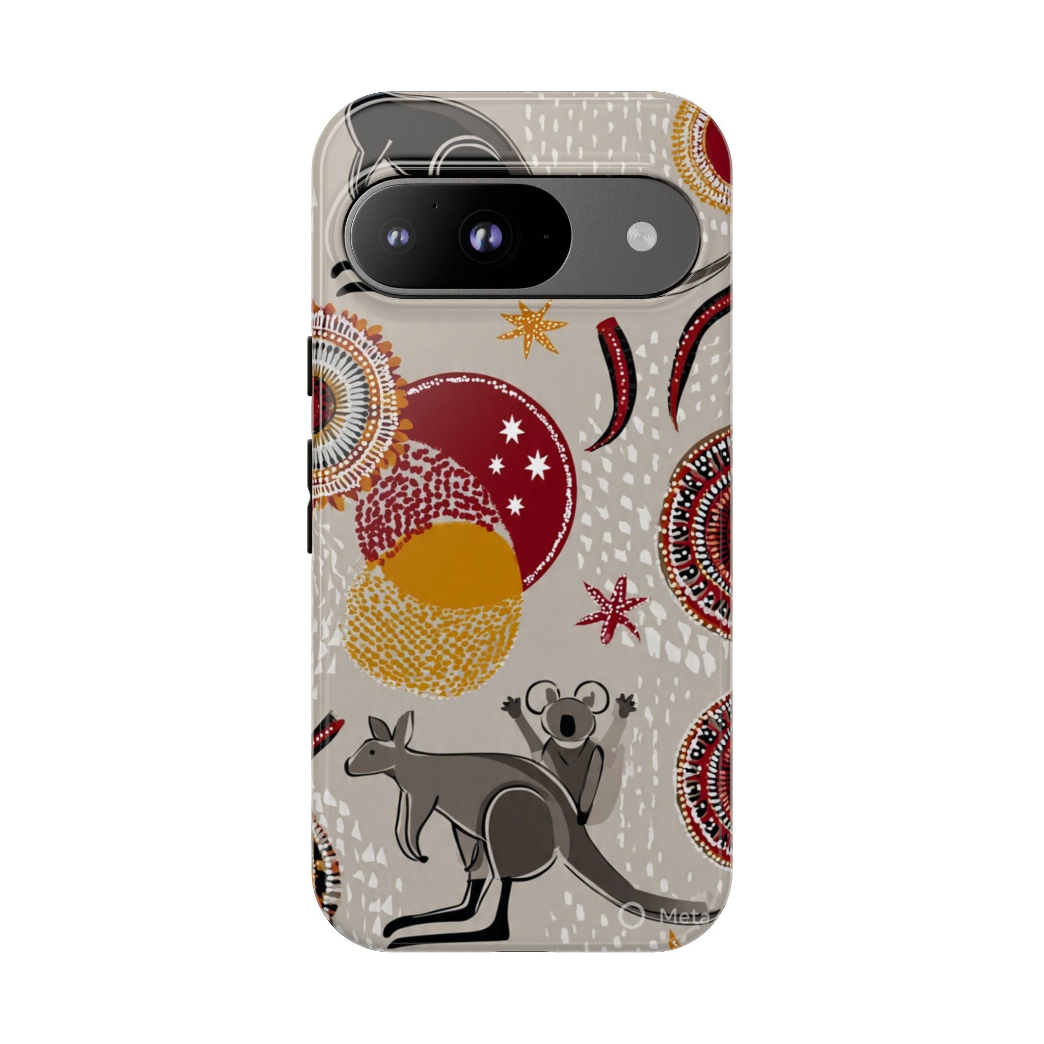Kangaroo & Koala Aboriginal Dot Art Phone Case – Protective Tough Case