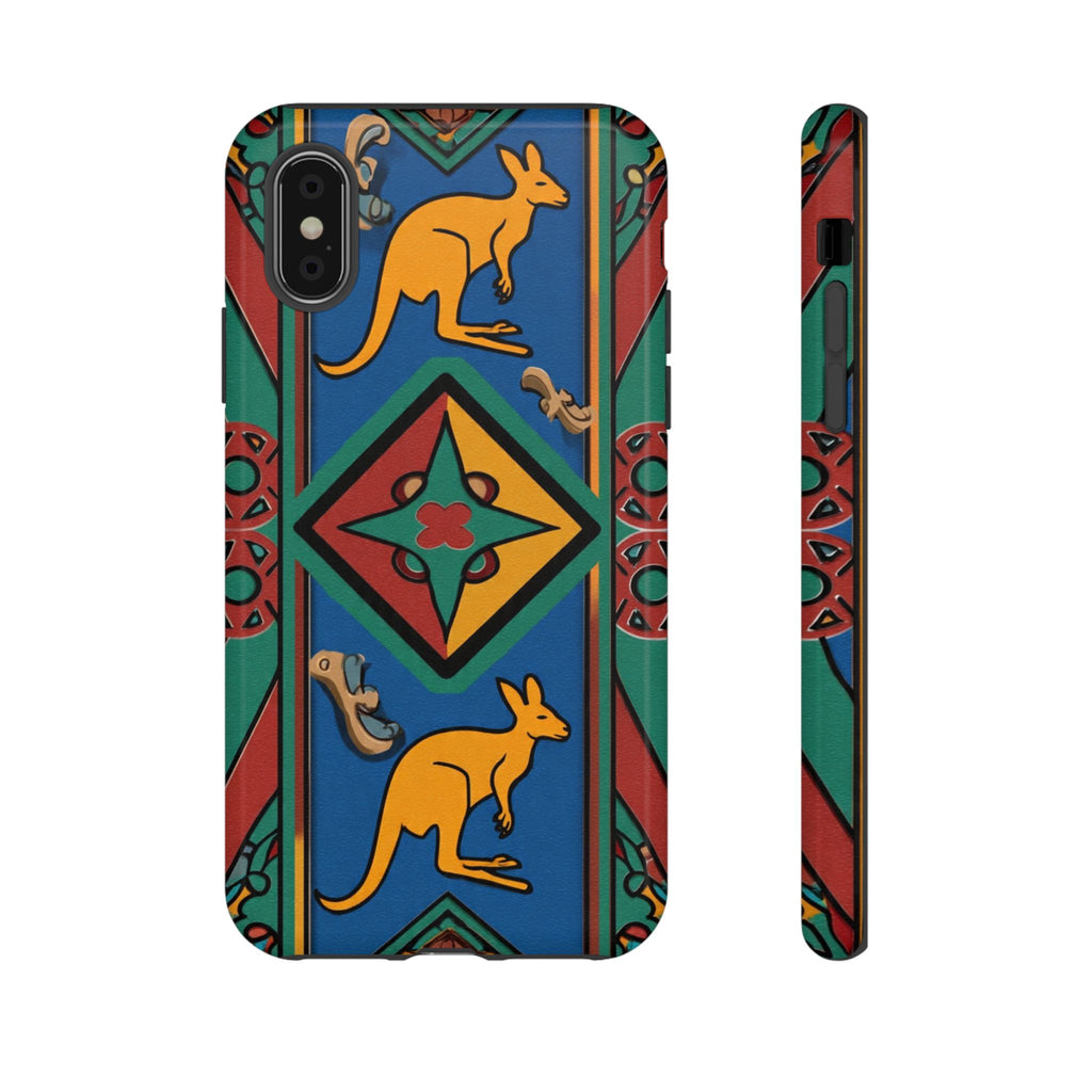 Kangaroo Tribal Pattern Tough Phone Case