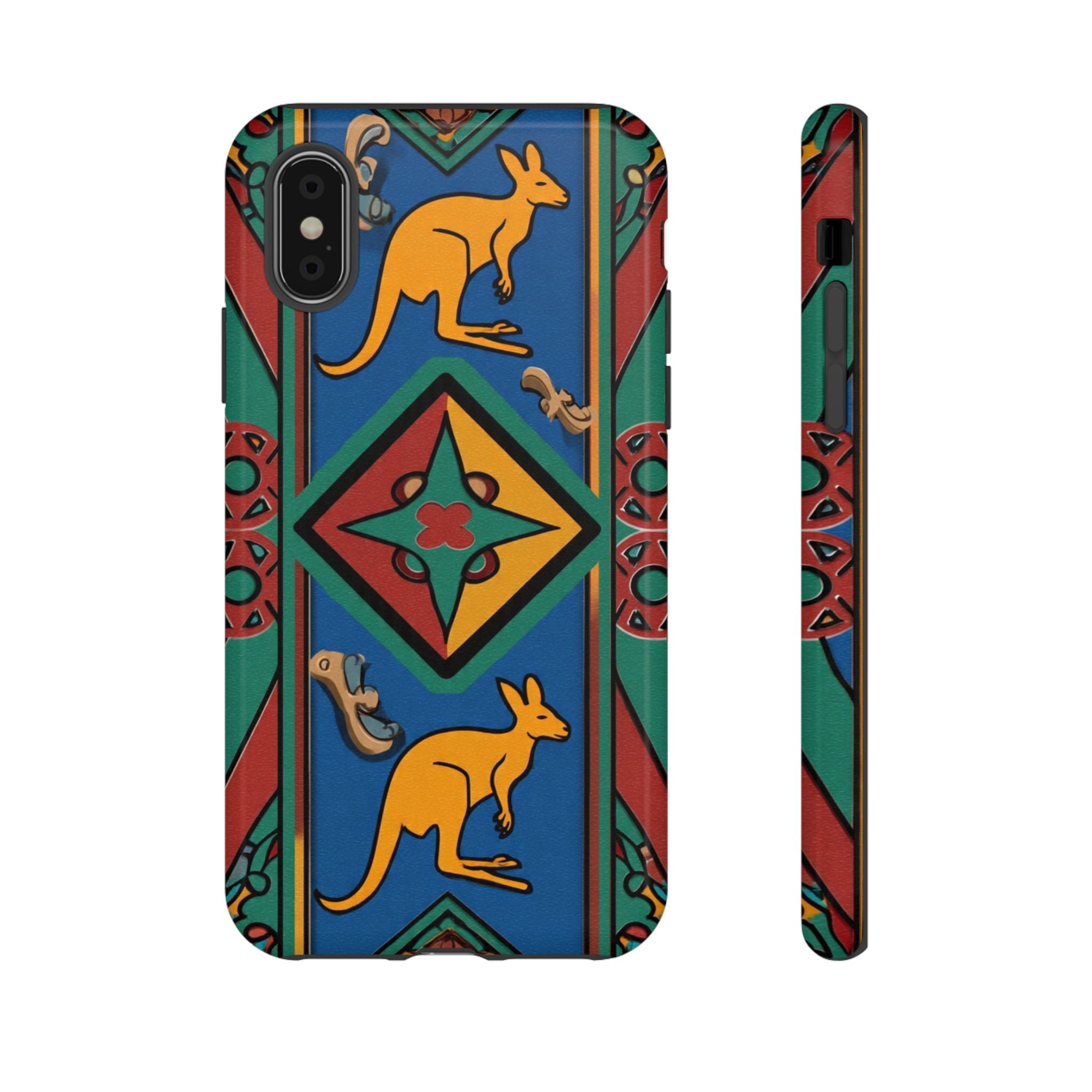 Kangaroo Tribal Pattern Tough Phone Case