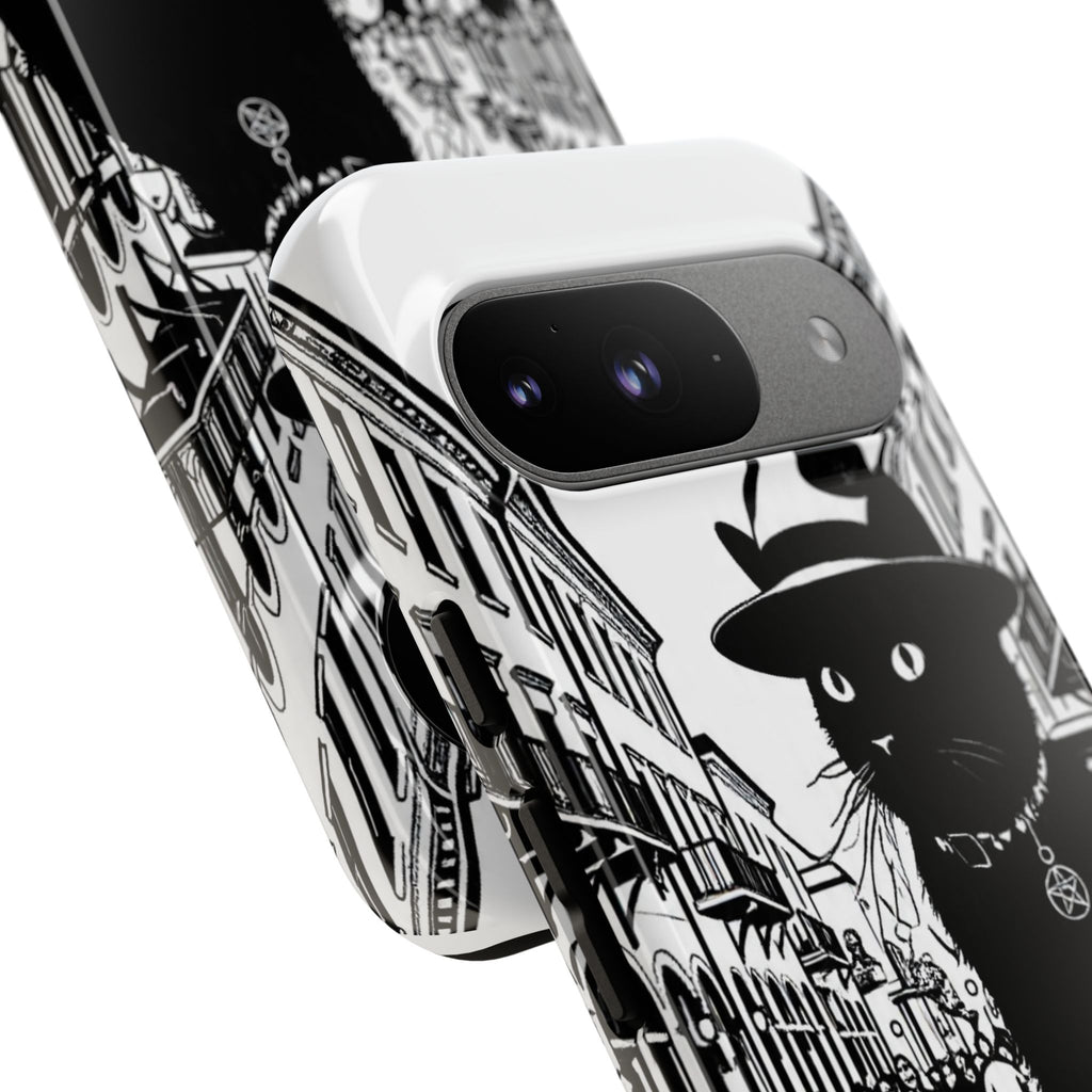 Phone Case — Noir Cat Street Art Design