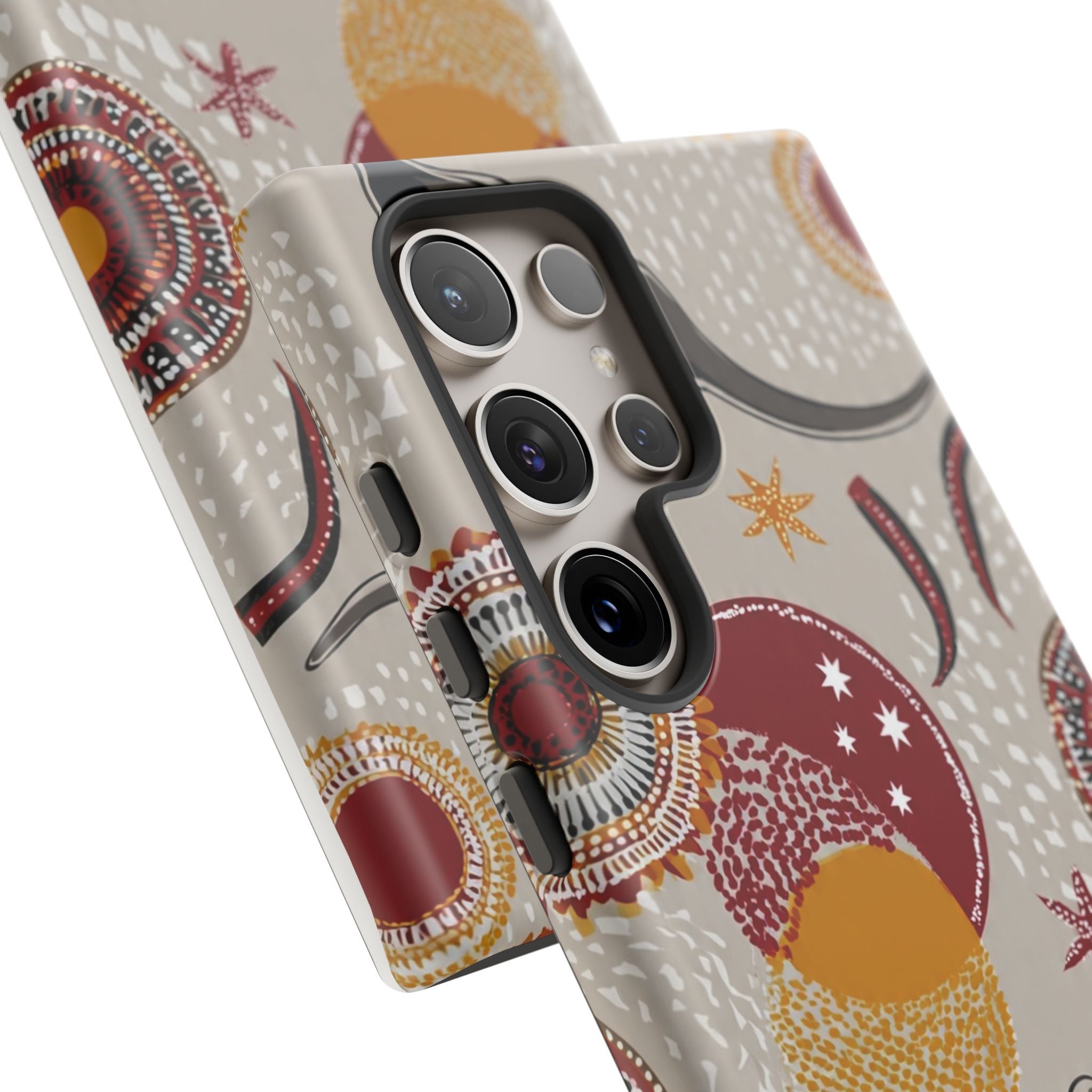 Kangaroo & Koala Aboriginal Dot Art Phone Case – Protective Tough Case