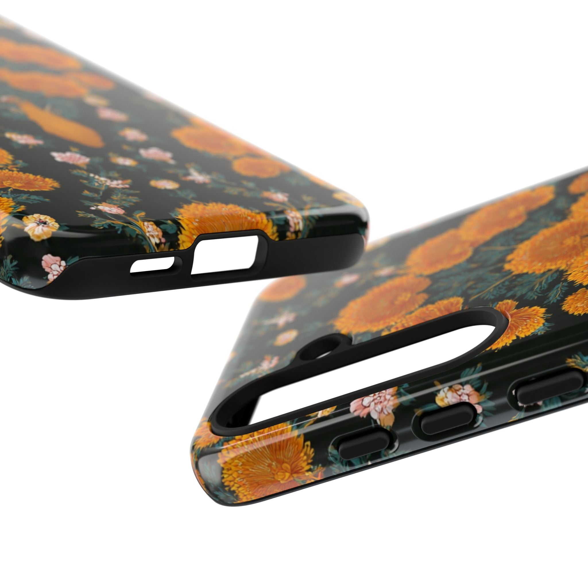Marigold Mirror Phone Case — Floral Protective Phone Cover