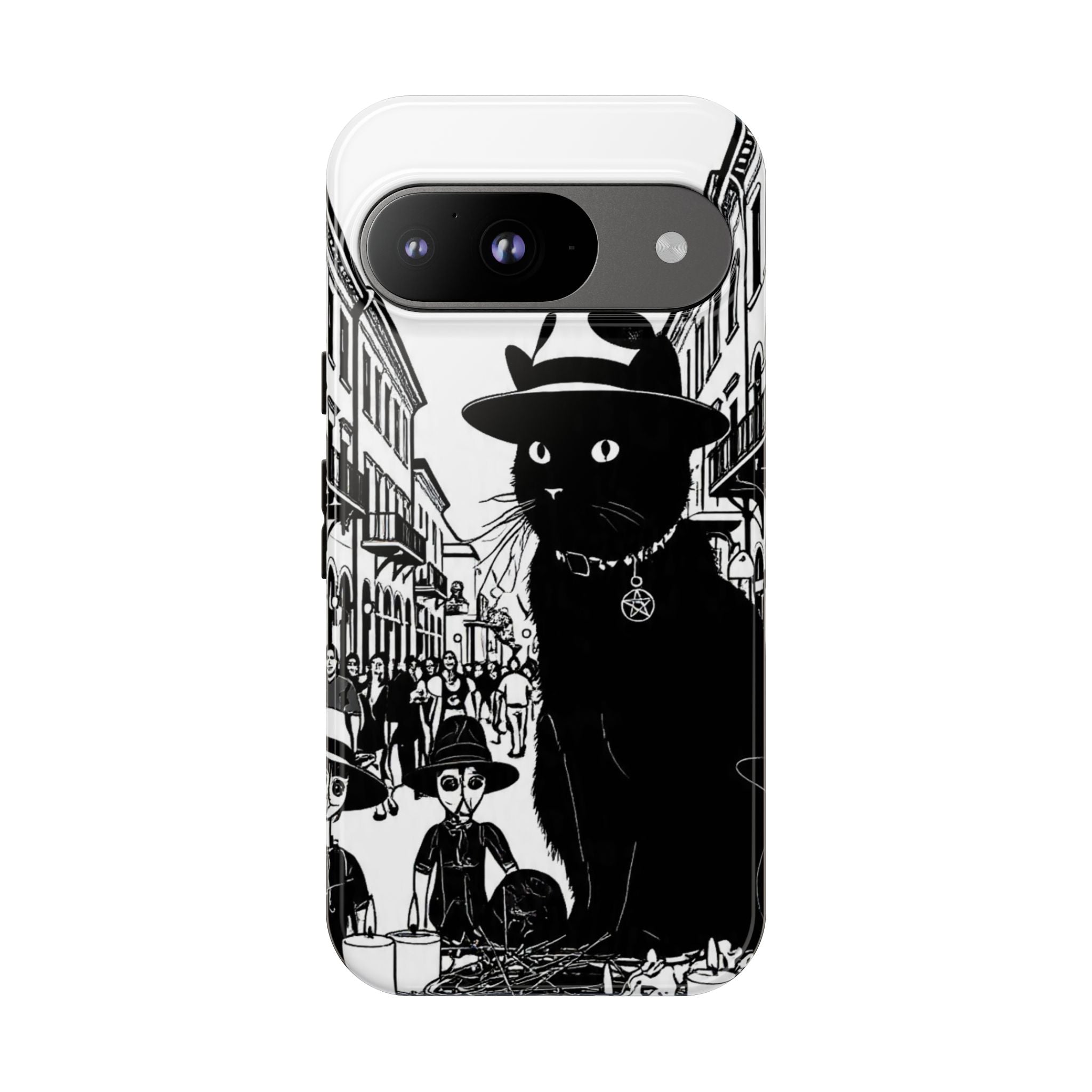 Phone Case — Noir Cat Street Art Design