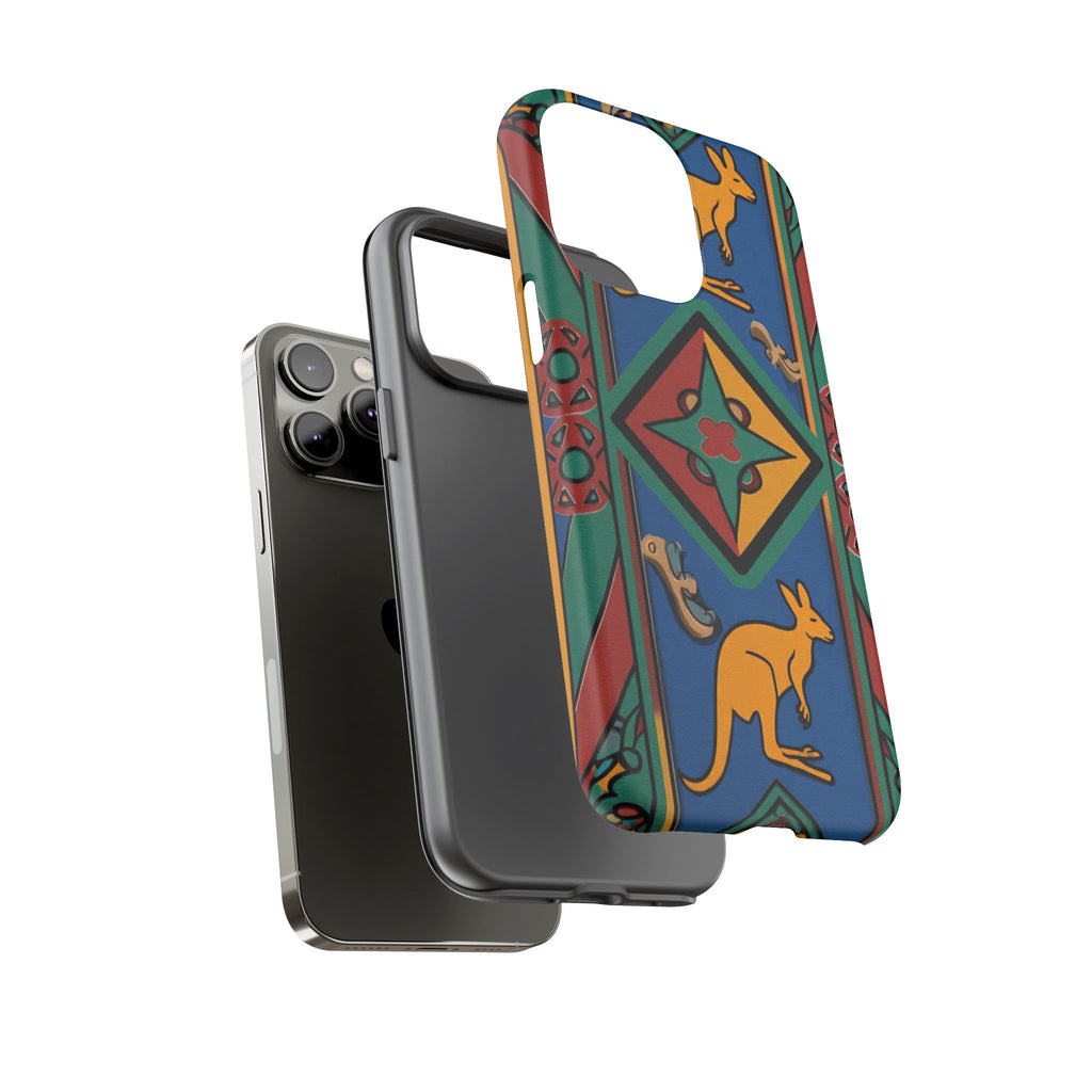Kangaroo Tribal Pattern Tough Phone Case