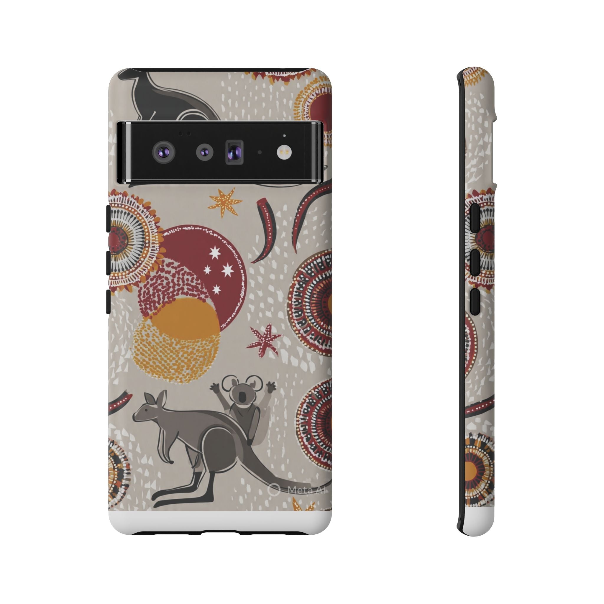 Kangaroo & Koala Aboriginal Dot Art Phone Case – Protective Tough Case