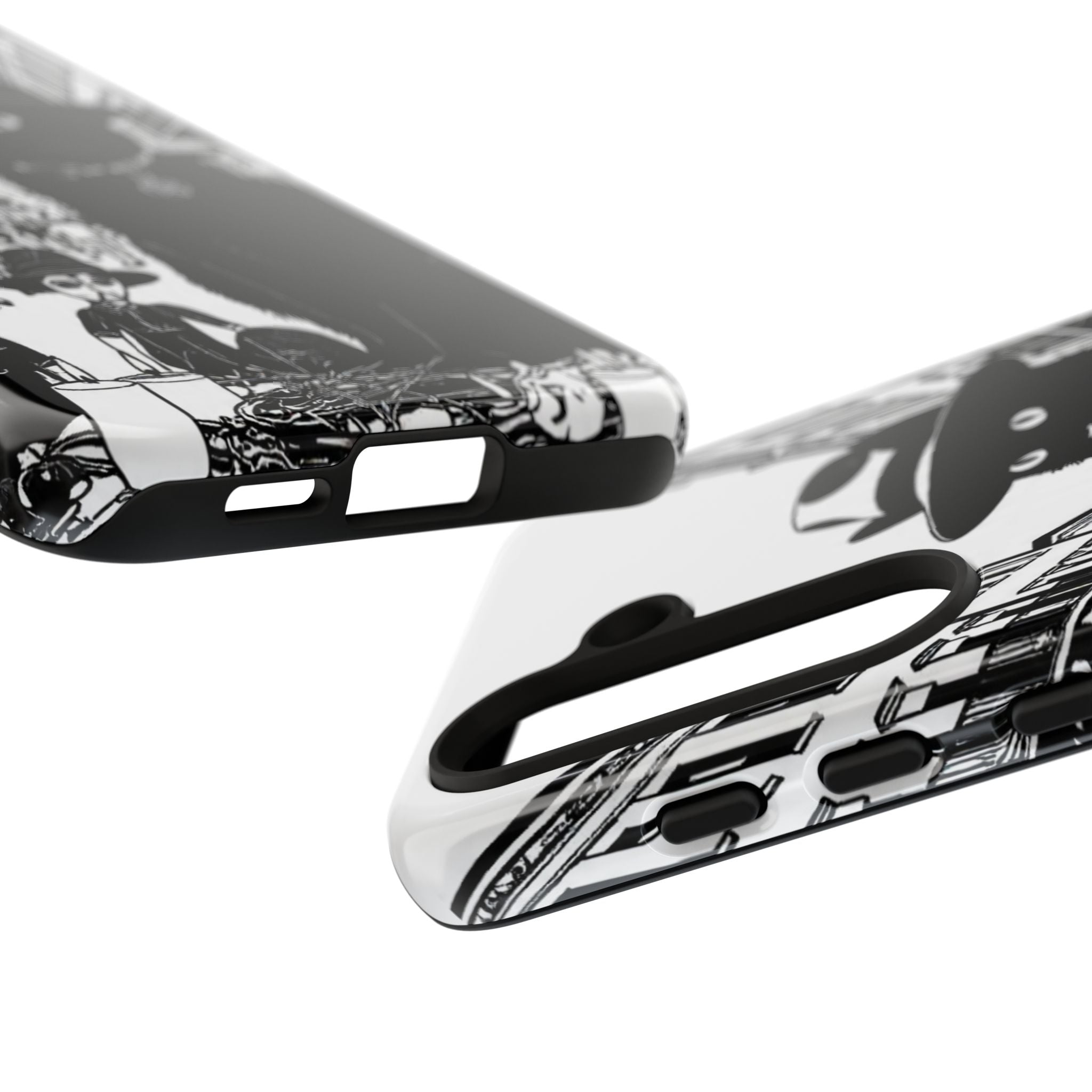 Phone Case — Noir Cat Street Art Design