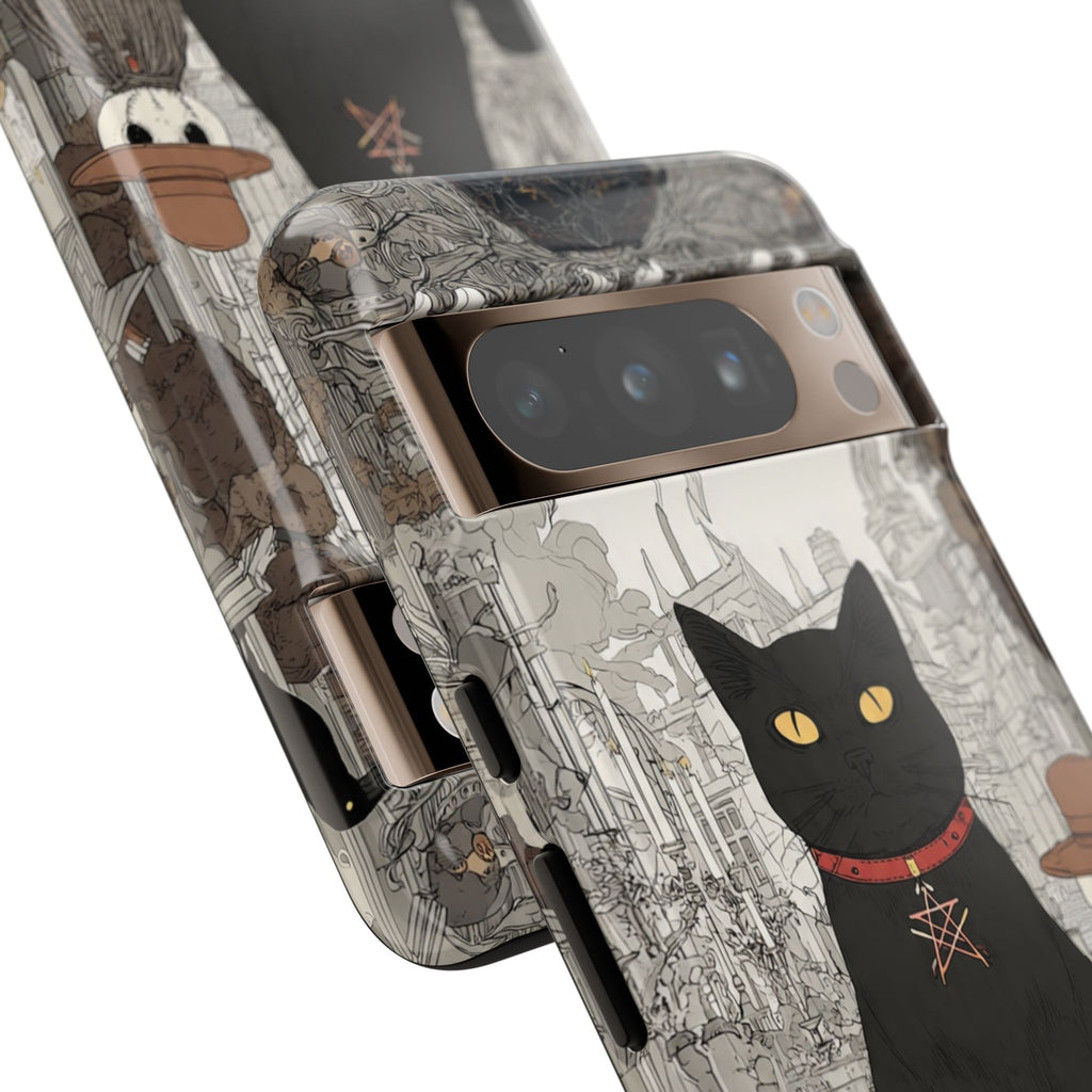 Witchy Black Cat Phone Case — Mystic Altar iPhone Cover