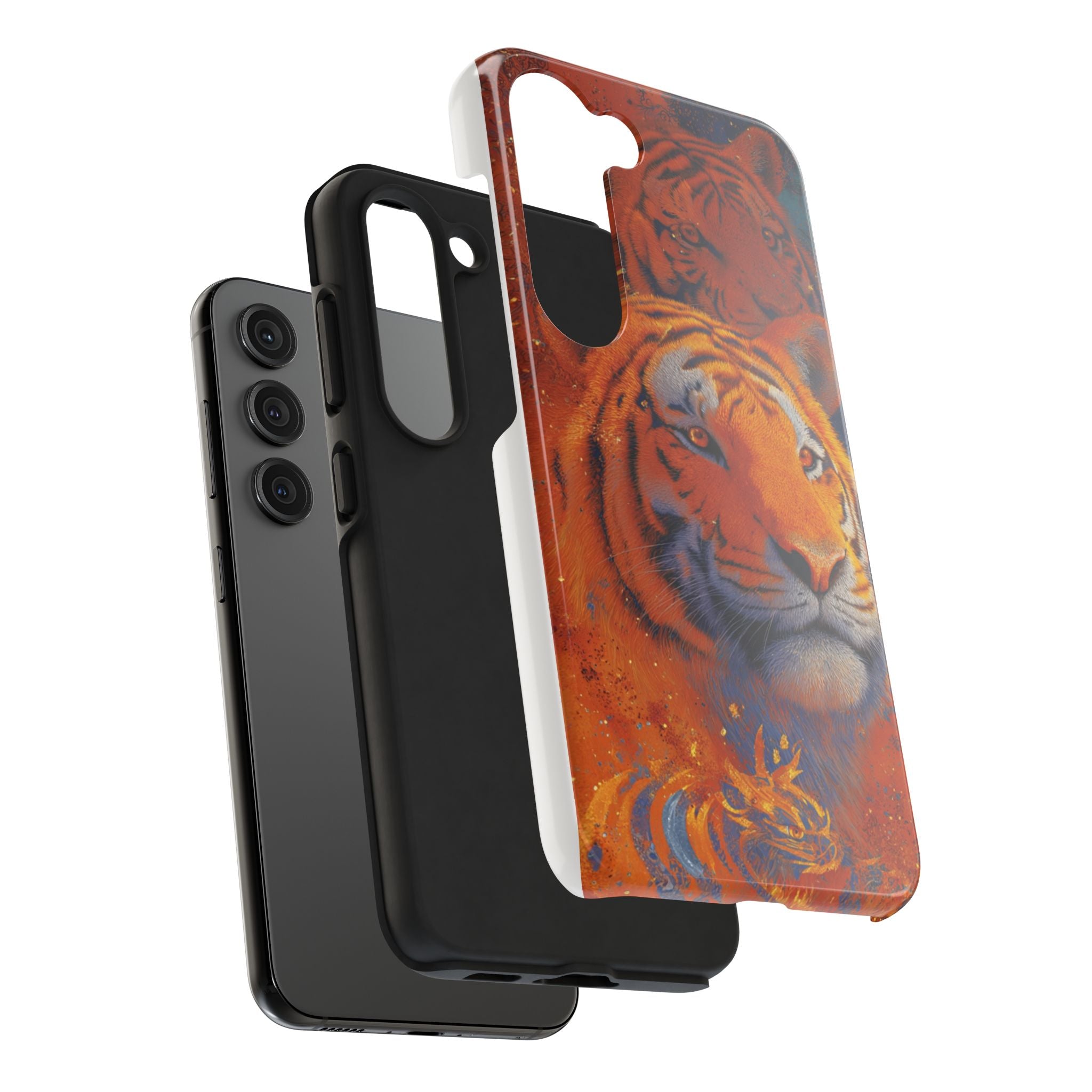 Tiger Portrait Tough Phone Case — Bold Orange Wildlife iPhone Protector