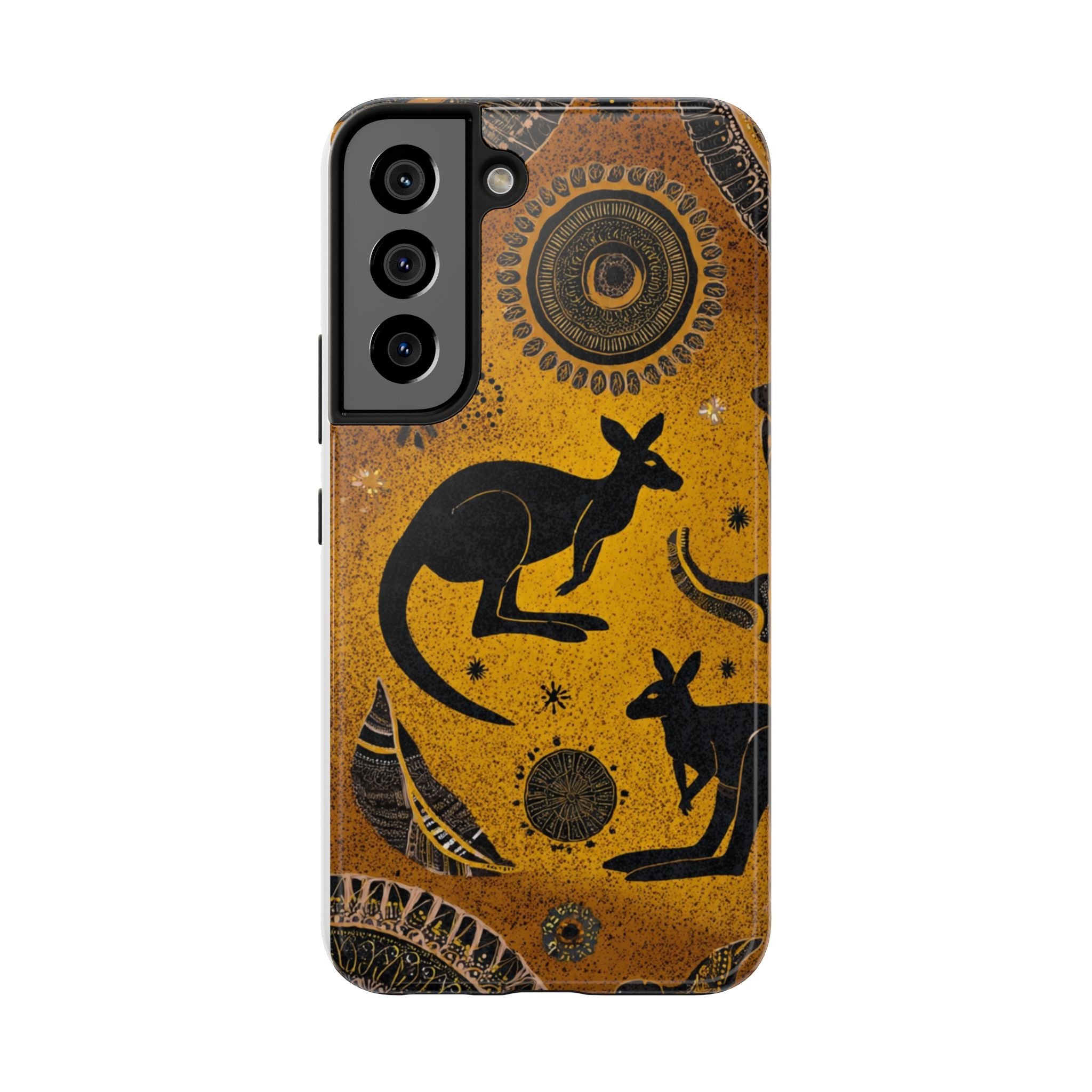 Kangaroo Boho Tough Phone Case — Australian Wildlife Protective Cover