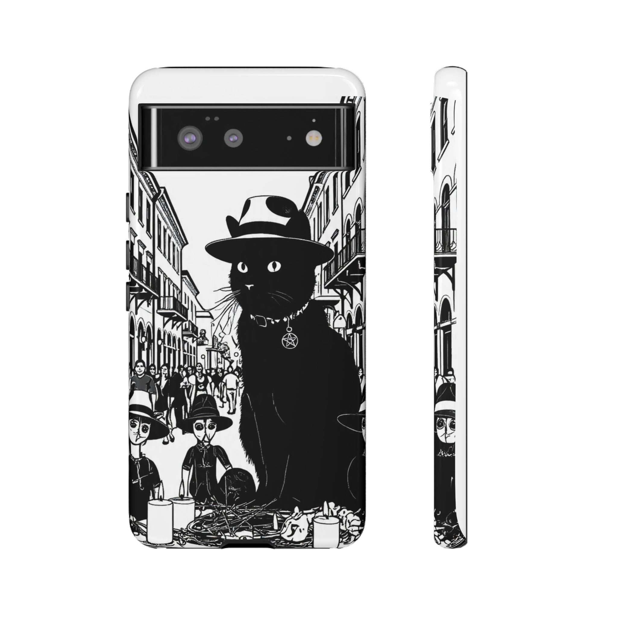 Phone Case — Noir Cat Street Art Design