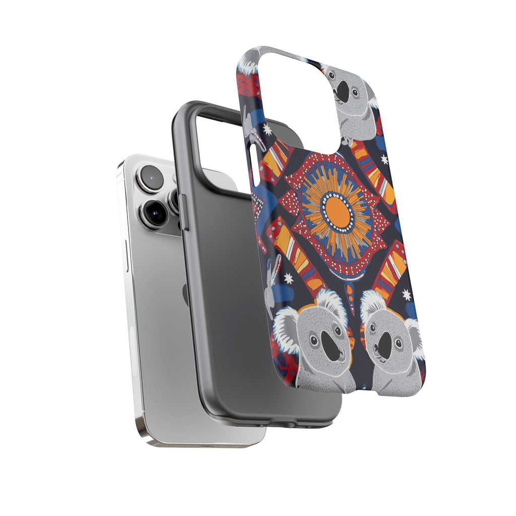 Koala Pattern Phone Case — Cute Indigenous-Inspired Design