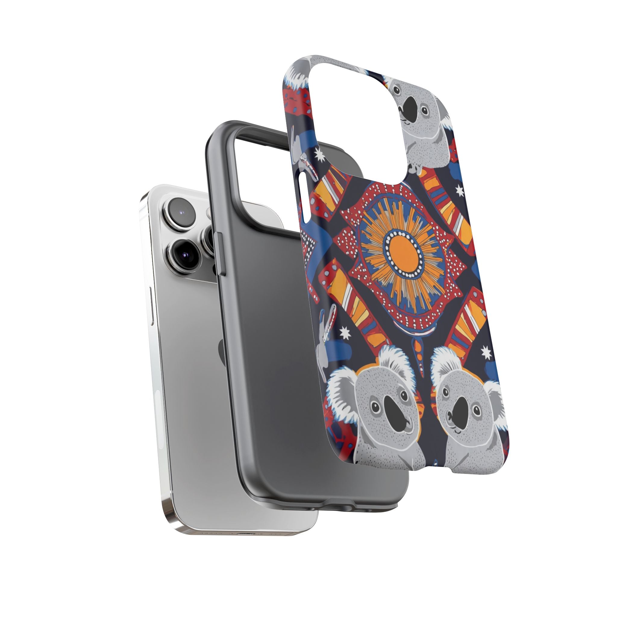 Koala Pattern Phone Case — Cute Indigenous-Inspired Design