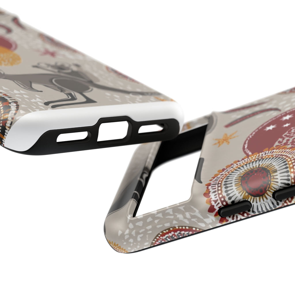 Kangaroo & Koala Aboriginal Dot Art Phone Case – Protective Tough Case
