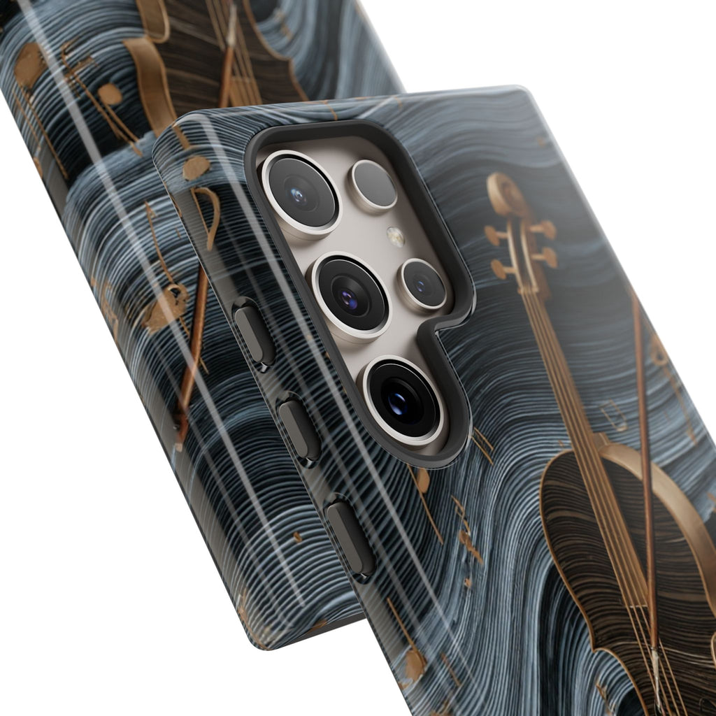 Violin Melody Tough Phone Case — Musical Instrument Art Protective Cover