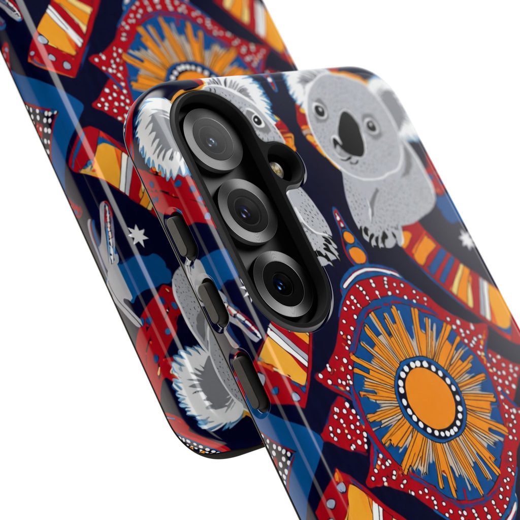 Koala Pattern Phone Case — Cute Indigenous-Inspired Design