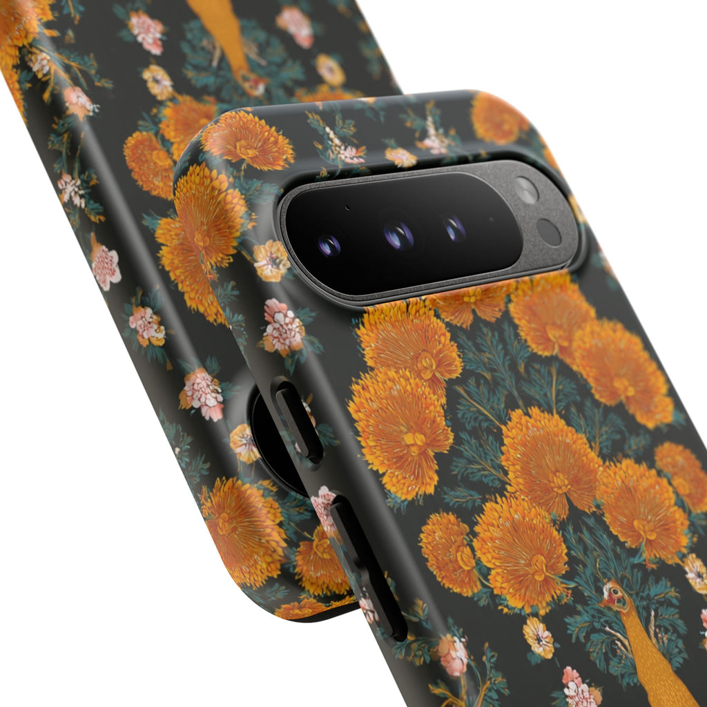 Marigold Mirror Phone Case — Floral Protective Phone Cover
