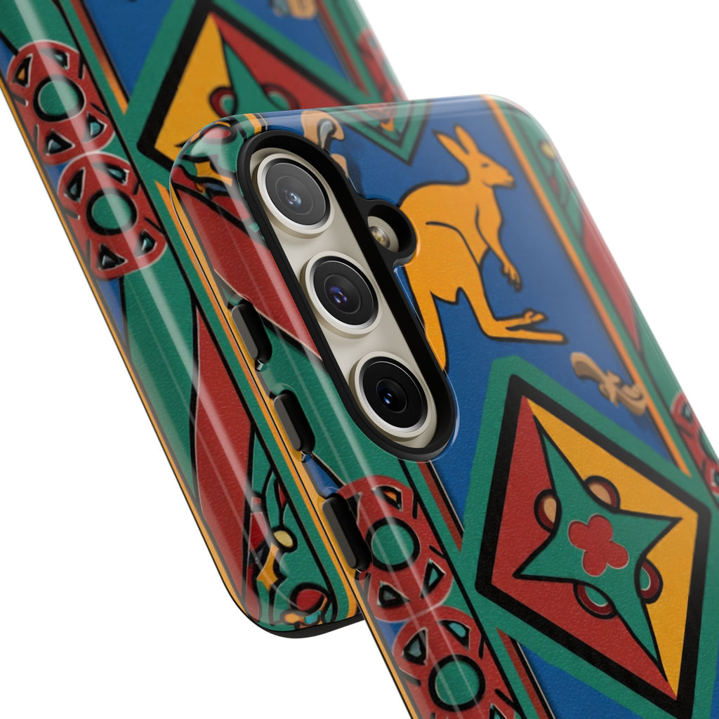 Kangaroo Tribal Pattern Tough Phone Case