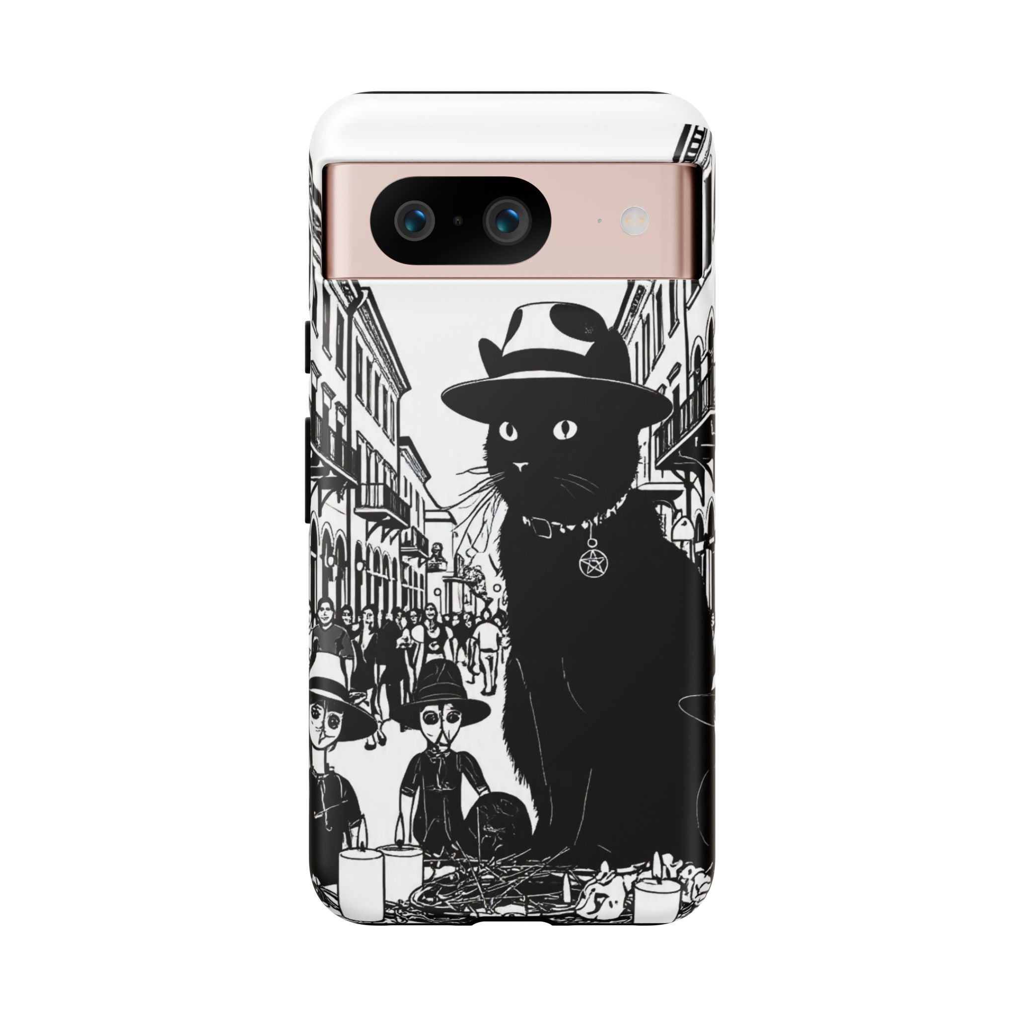 Phone Case — Noir Cat Street Art Design