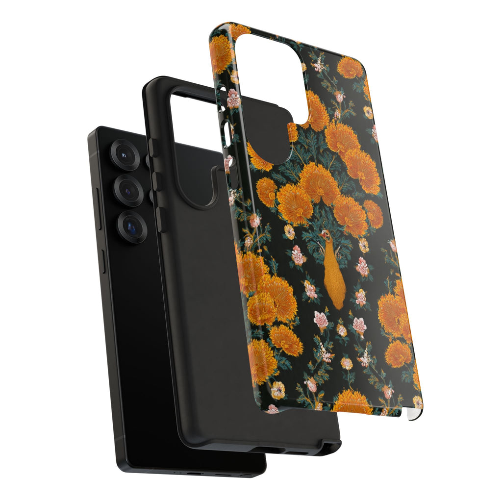Marigold Mirror Phone Case — Floral Protective Phone Cover