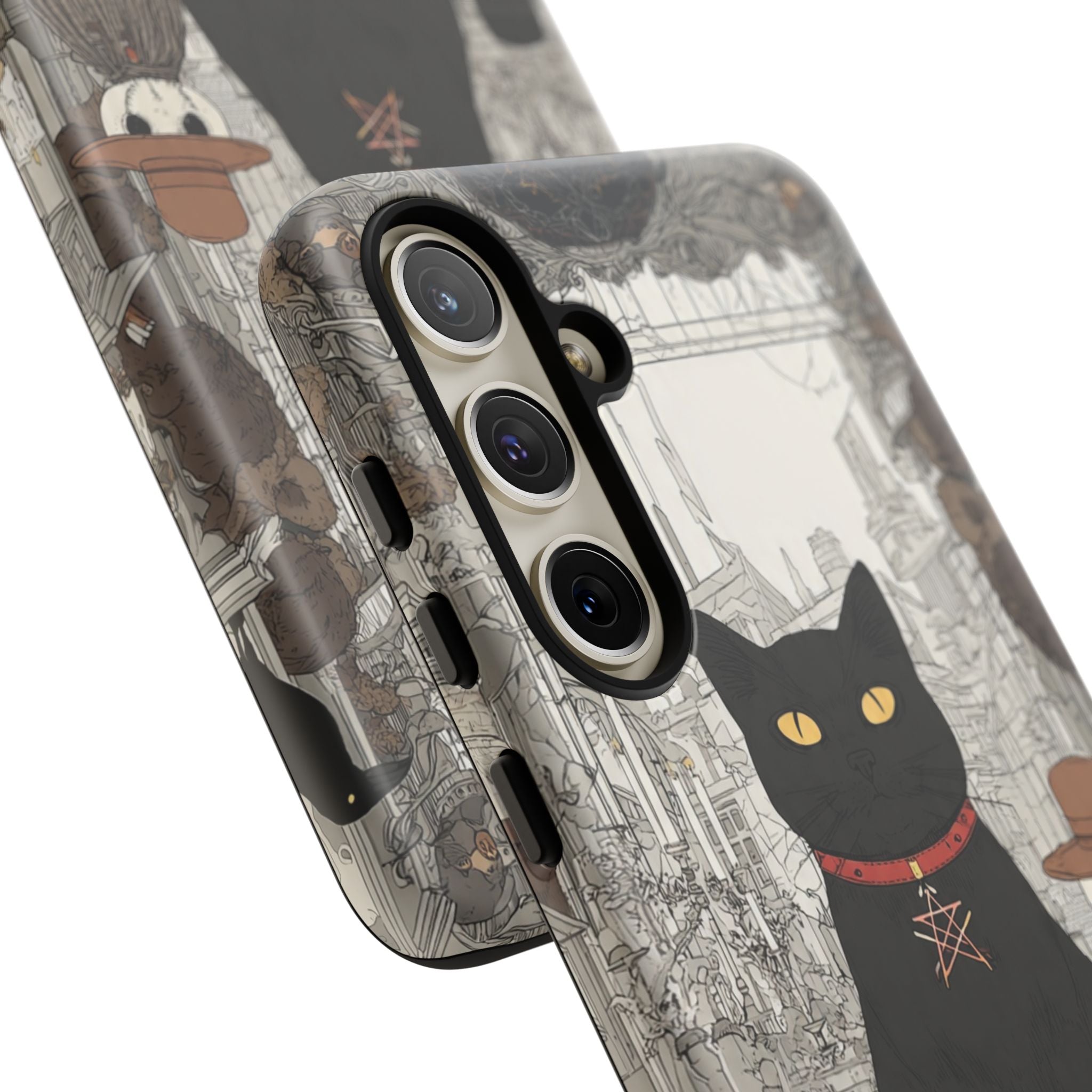 Witchy Black Cat Phone Case — Mystic Altar iPhone Cover