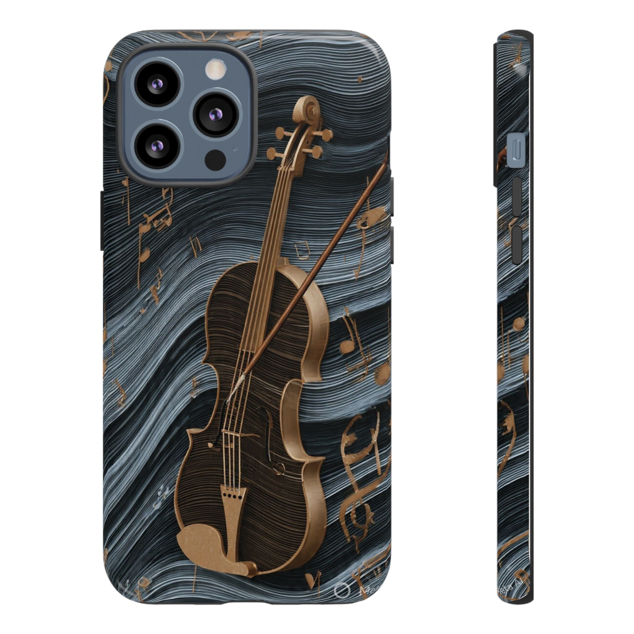 Violin Melody Tough Phone Case — Musical Instrument Art Protective Cover