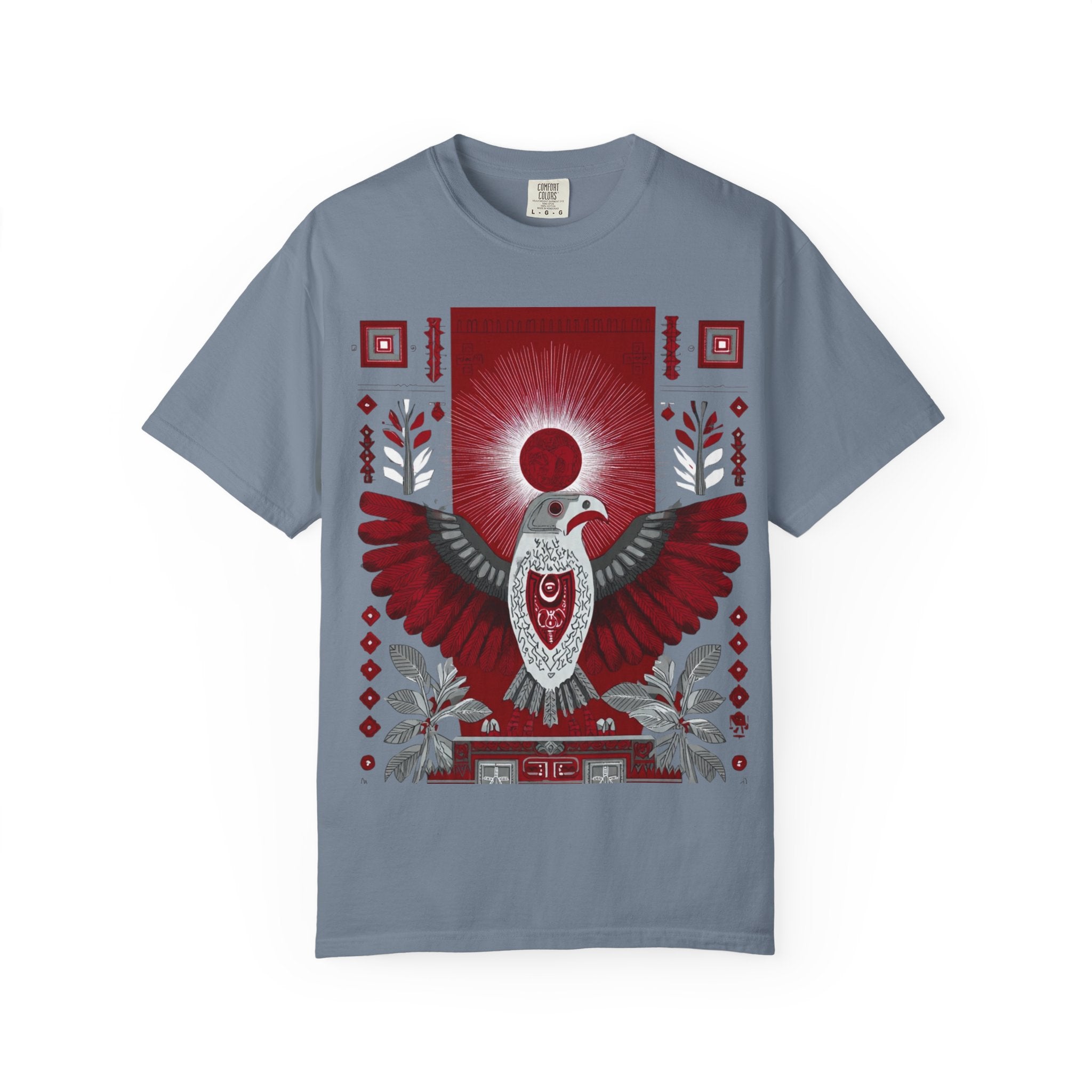 Tribal Inca Graphic T-Shirt — Celestial Bird Art Tee