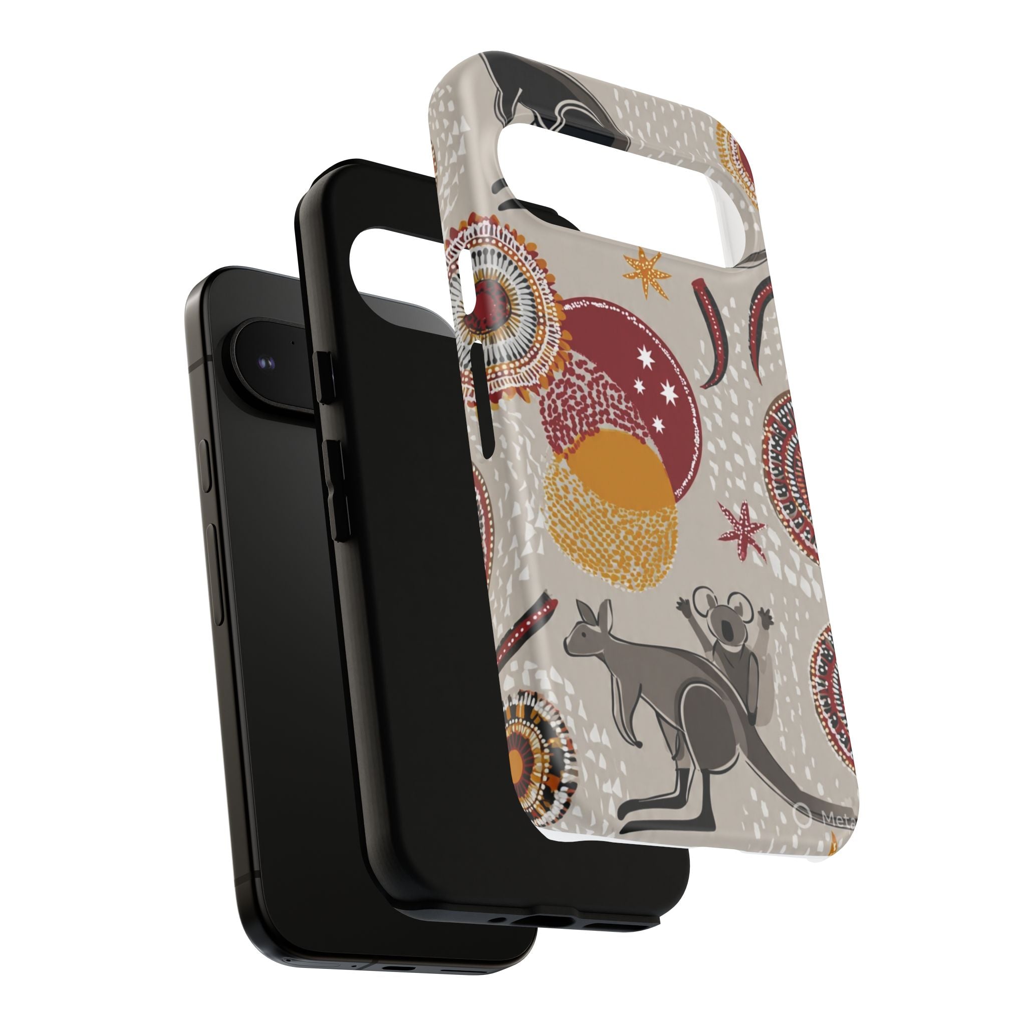 Kangaroo & Koala Aboriginal Dot Art Phone Case – Protective Tough Case