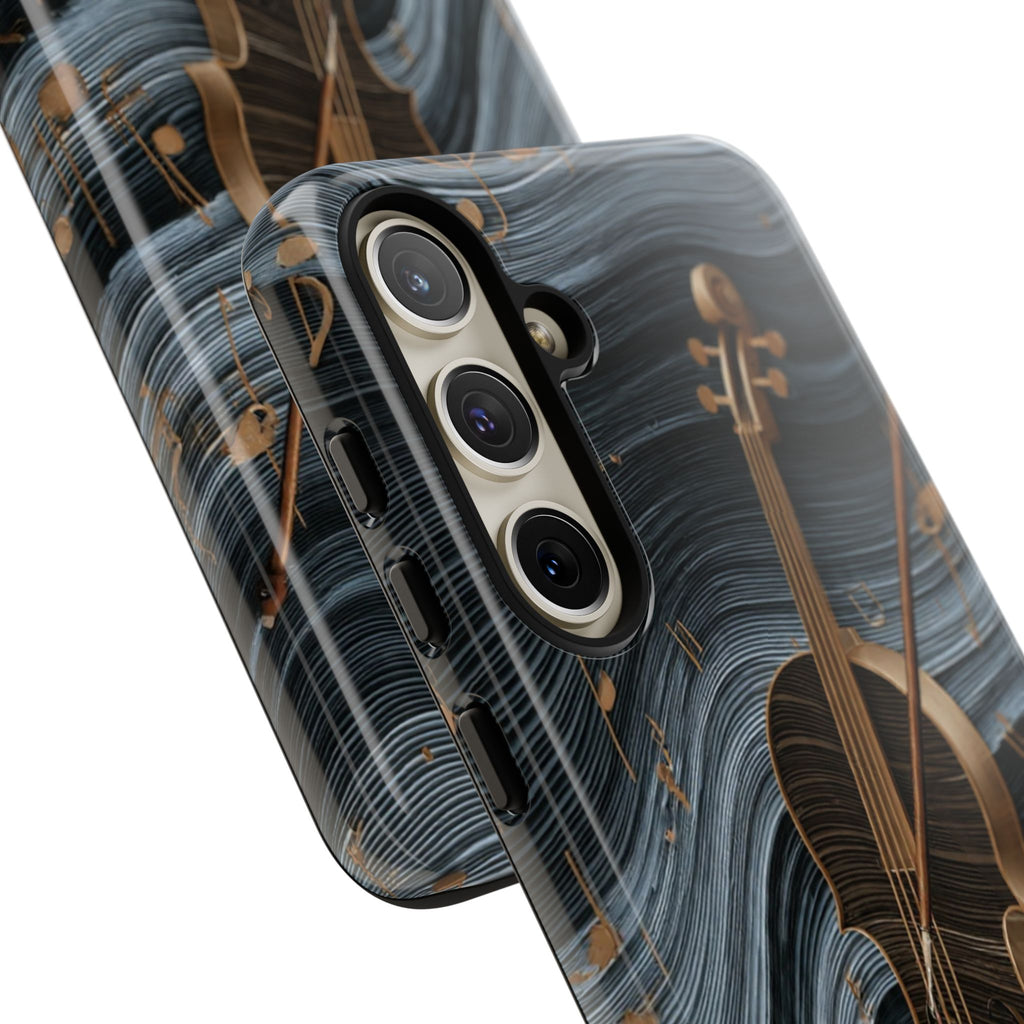 Violin Melody Tough Phone Case — Musical Instrument Art Protective Cover