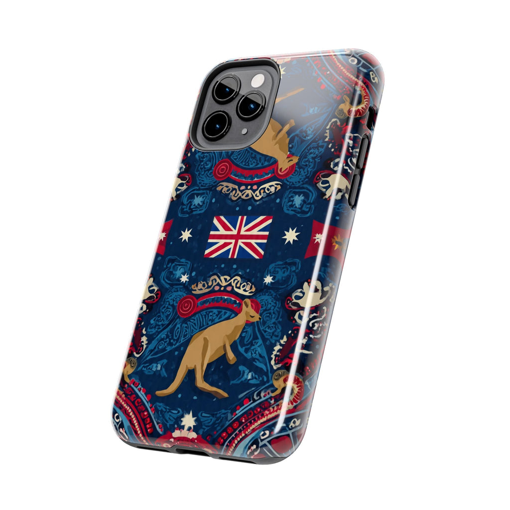 Australian Kangaroo Flag Tough Phone Case - Protective Patriotic iPhone Cover