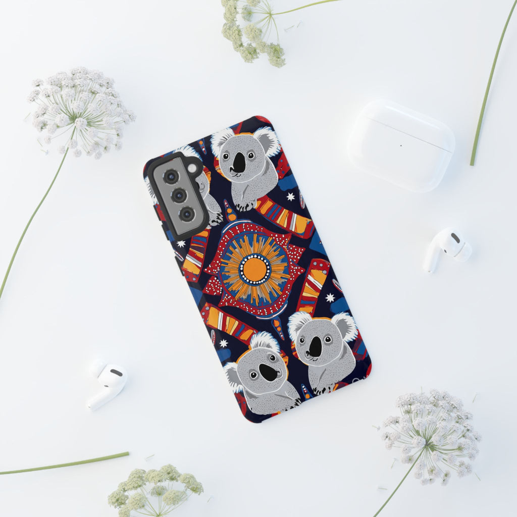Koala Pattern Phone Case — Cute Indigenous-Inspired Design